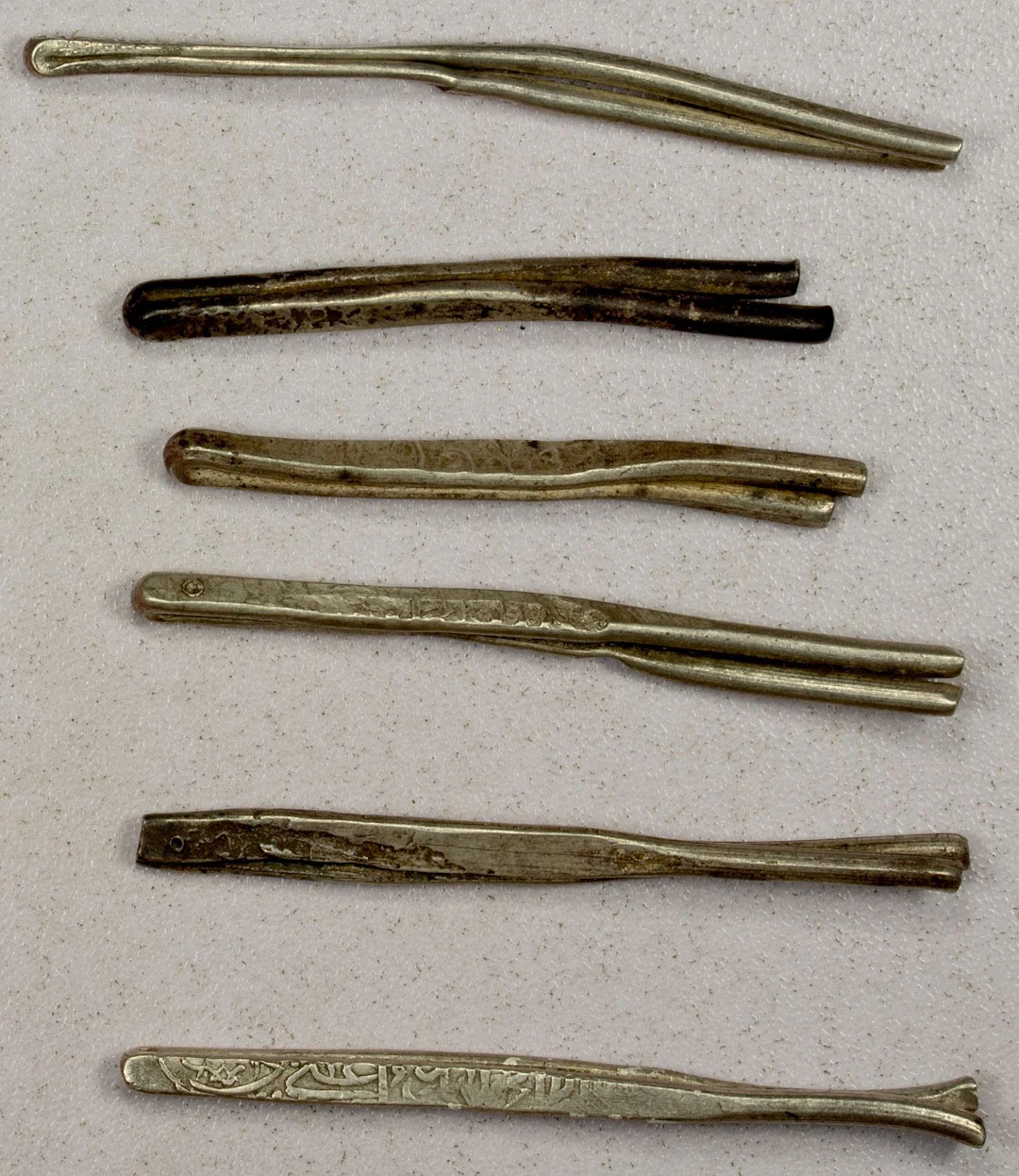IRAN: SAFAVID & QALHATI: LOT of 6 silver larins