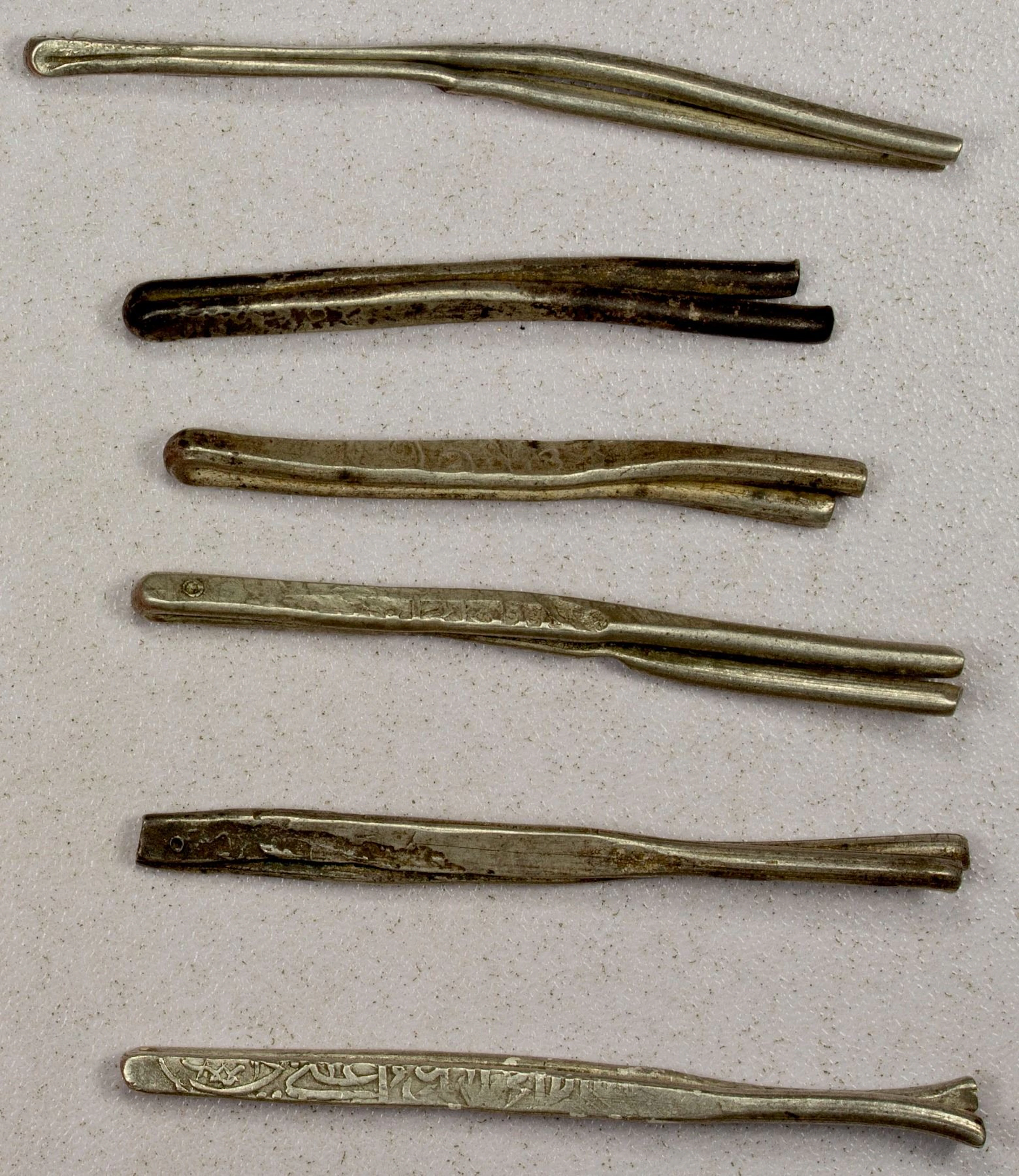 IRAN: SAFAVID & QALHATI: LOT of 6 silver larins