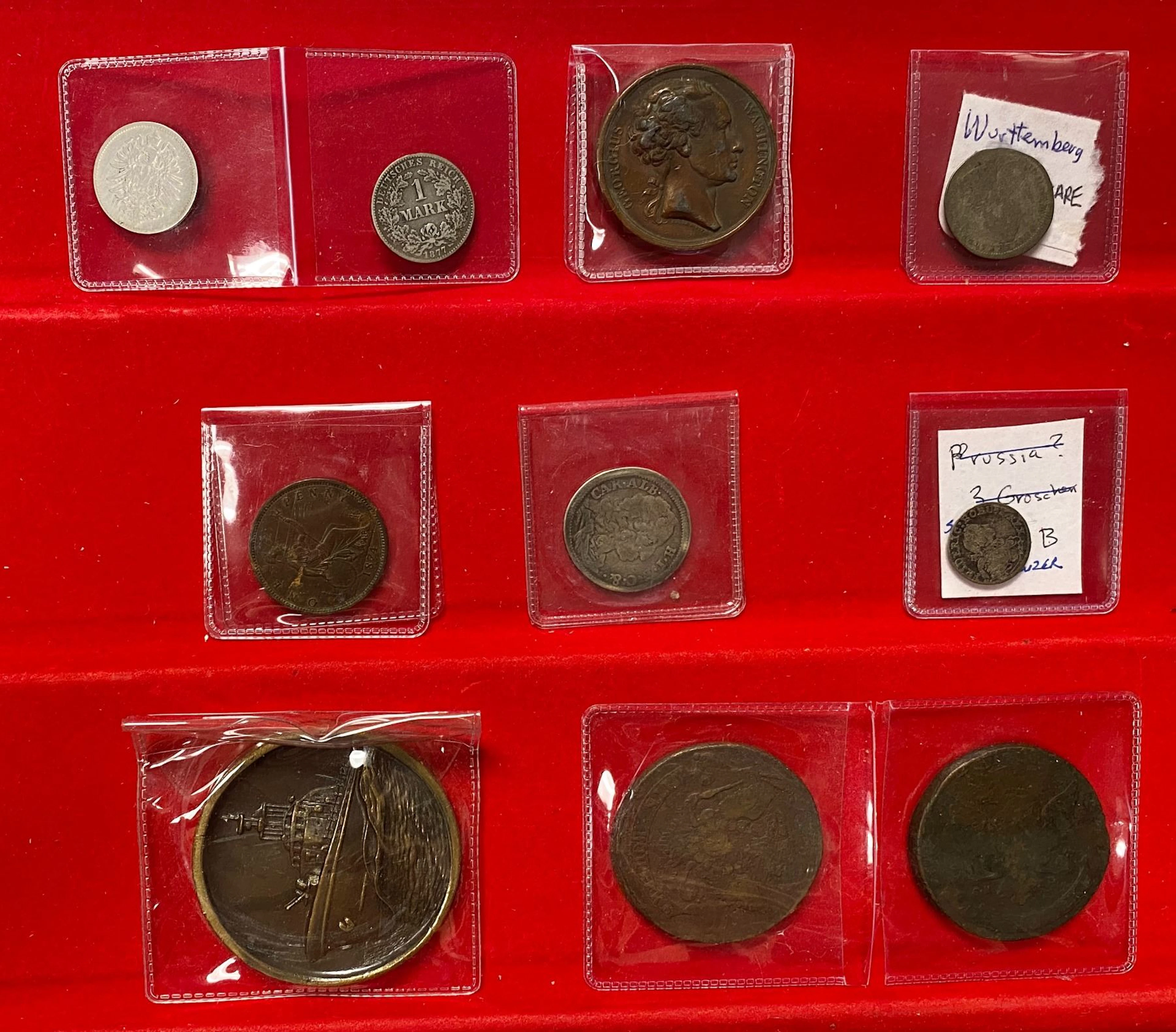 WORLDWIDE: LOT of 10 coins and medals