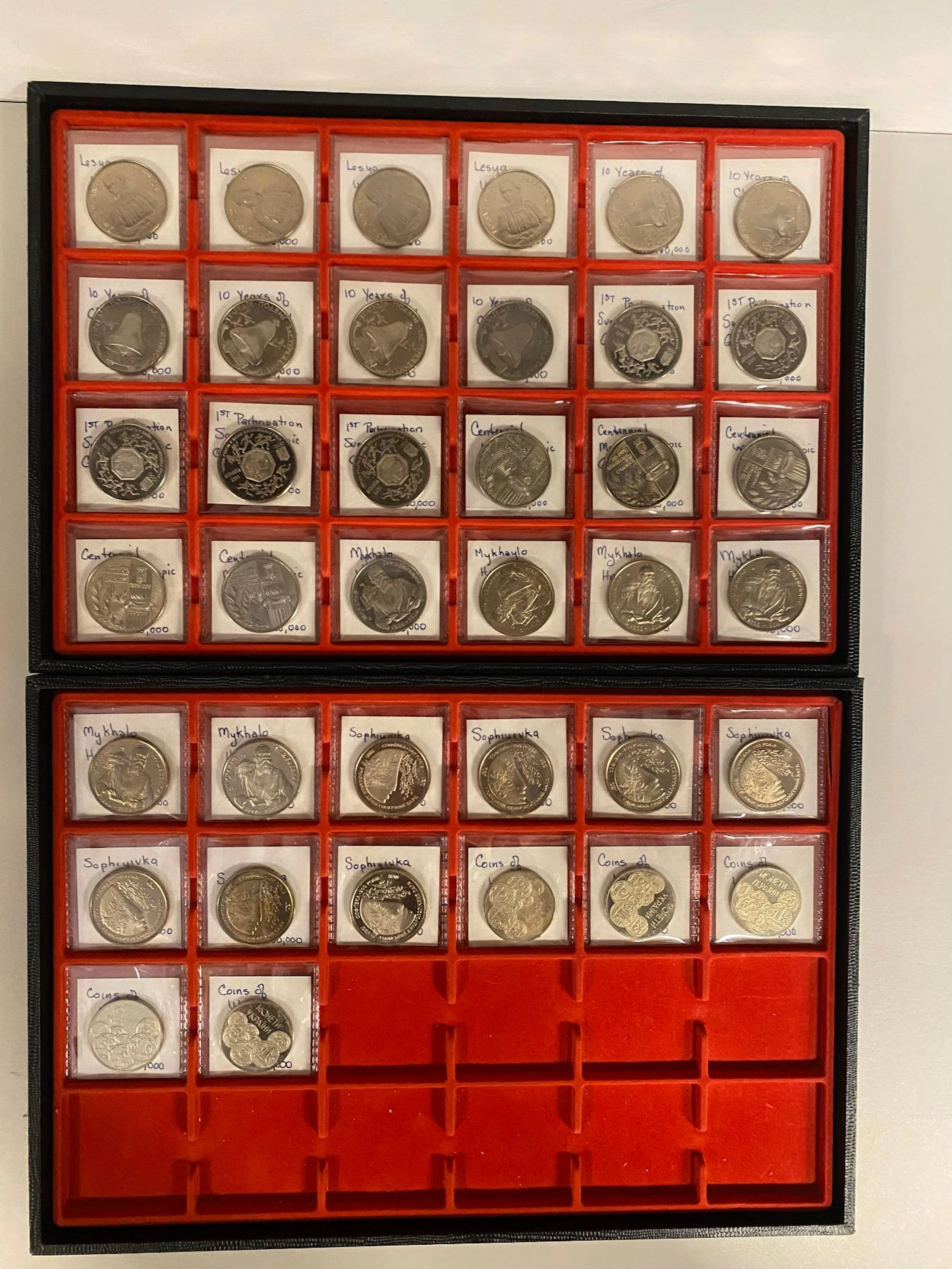 UKRAINE: LOT of 39 coins