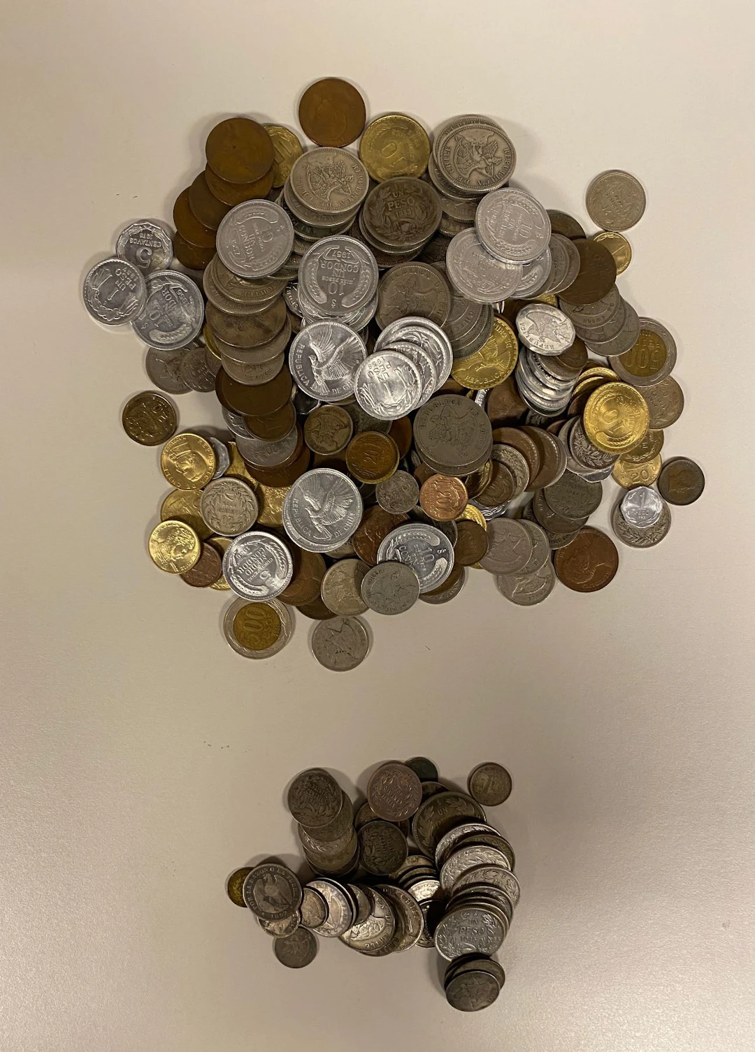 CHILE: LOT of 248 coins