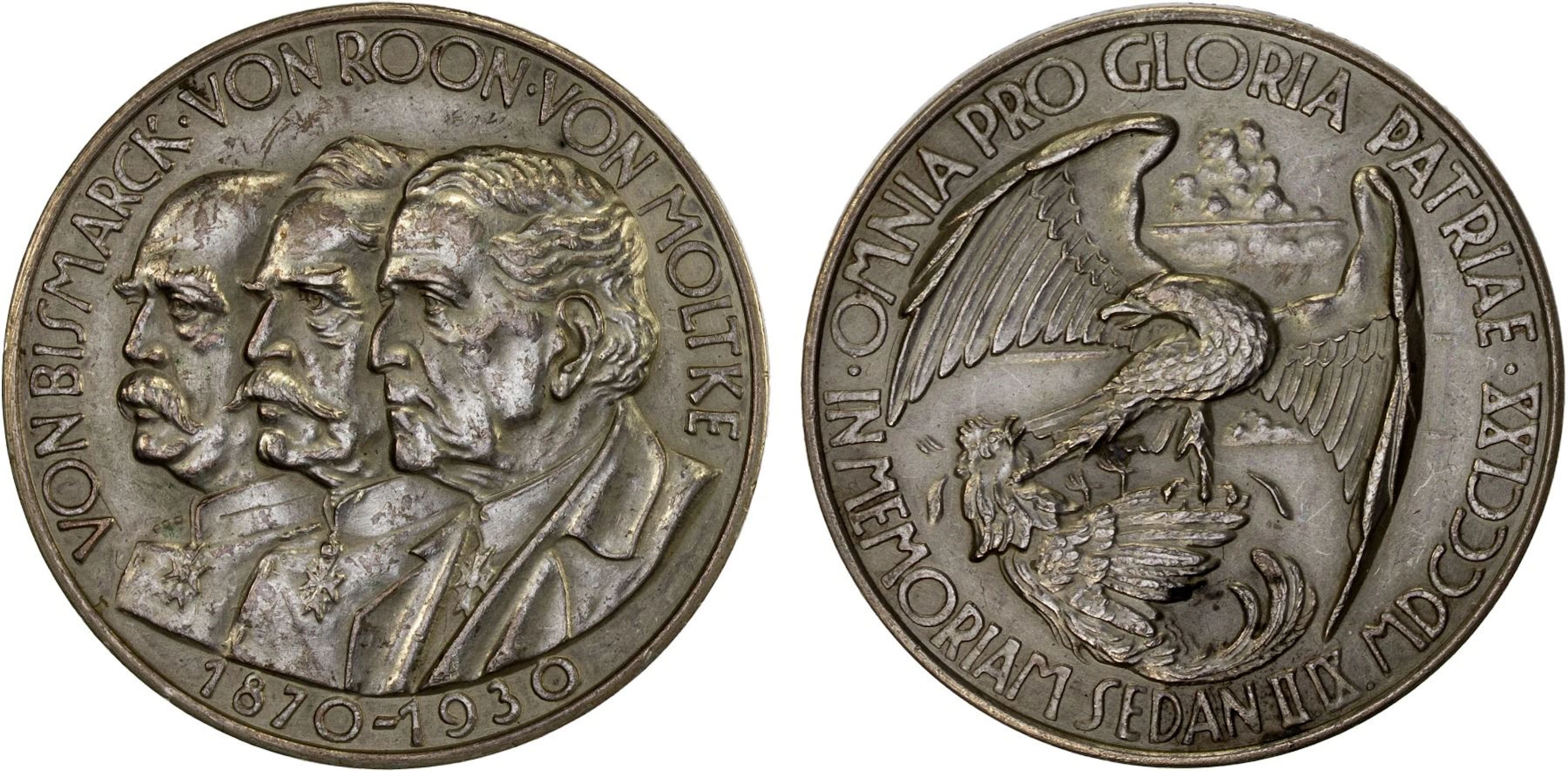 GERMANY: Weimar Republic, AR medal (21.33g), 1930, AU