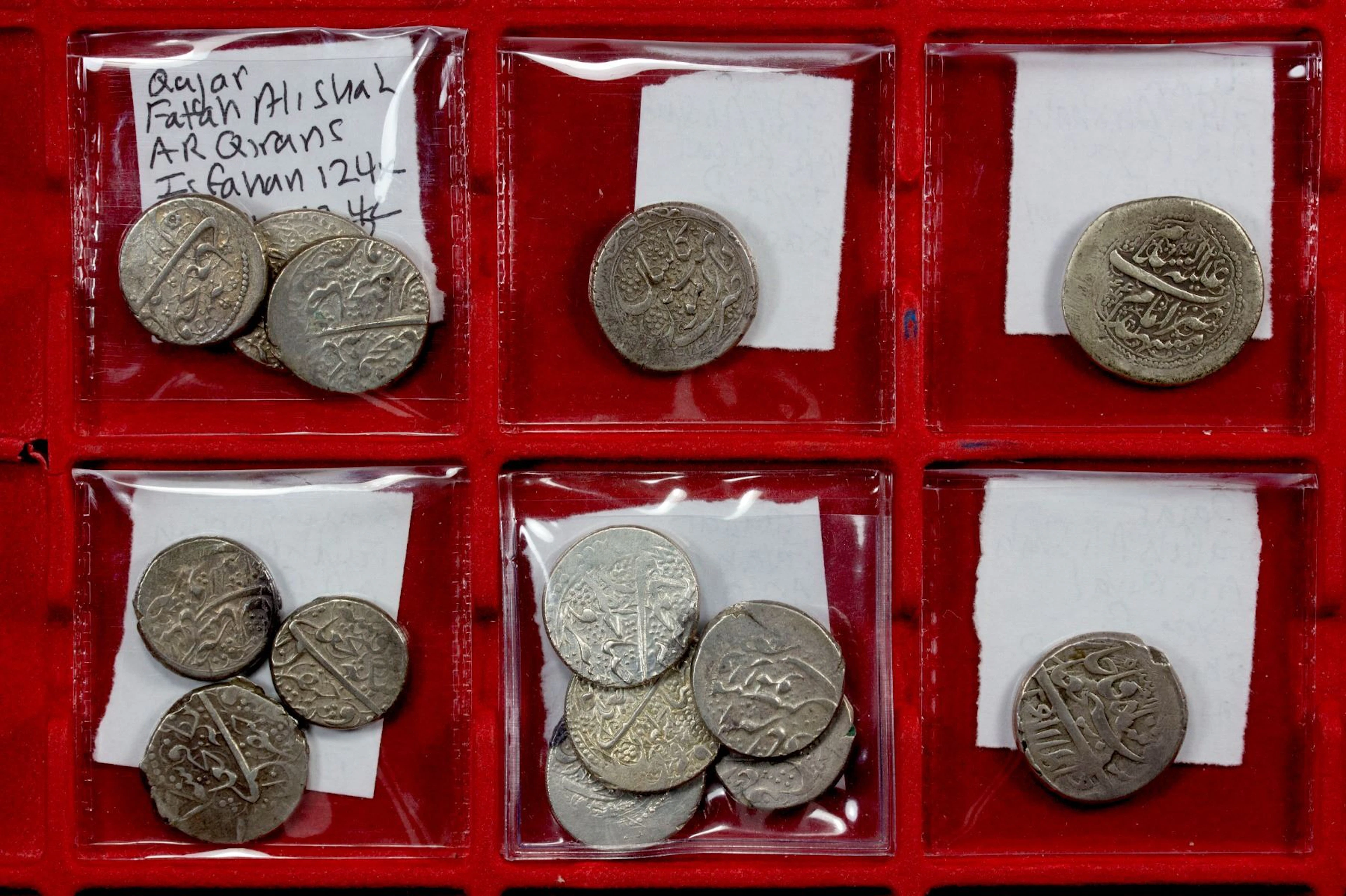 IRAN: QAJAR: Fath 'Ali Shah, 1797-1834, LOT of 14 silver coins