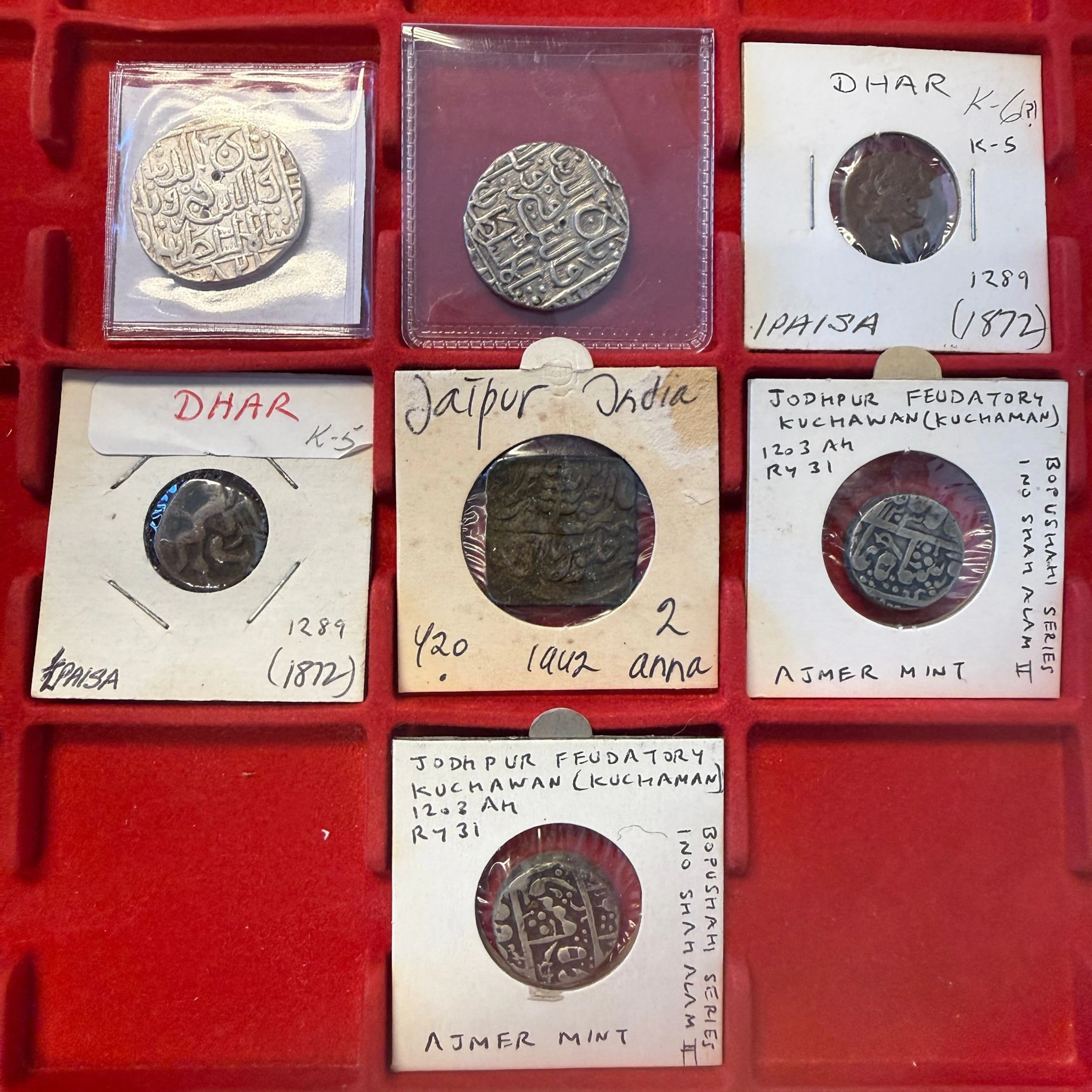 INDIA: LOT of 7 coins