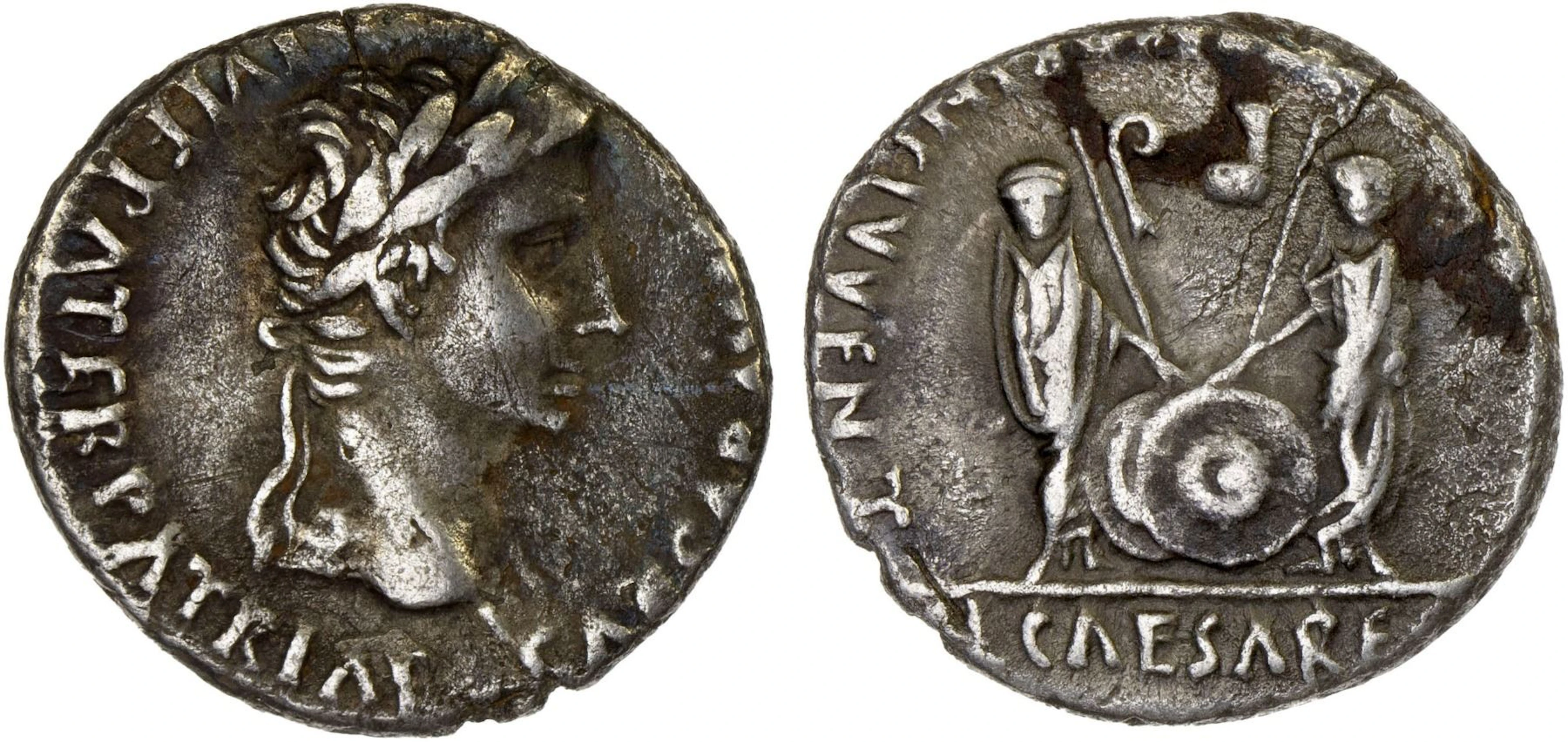 ROMAN EMPIRE: Augustus, 27 BC-14 AD, AR denarius (3.43g), Lugdunum