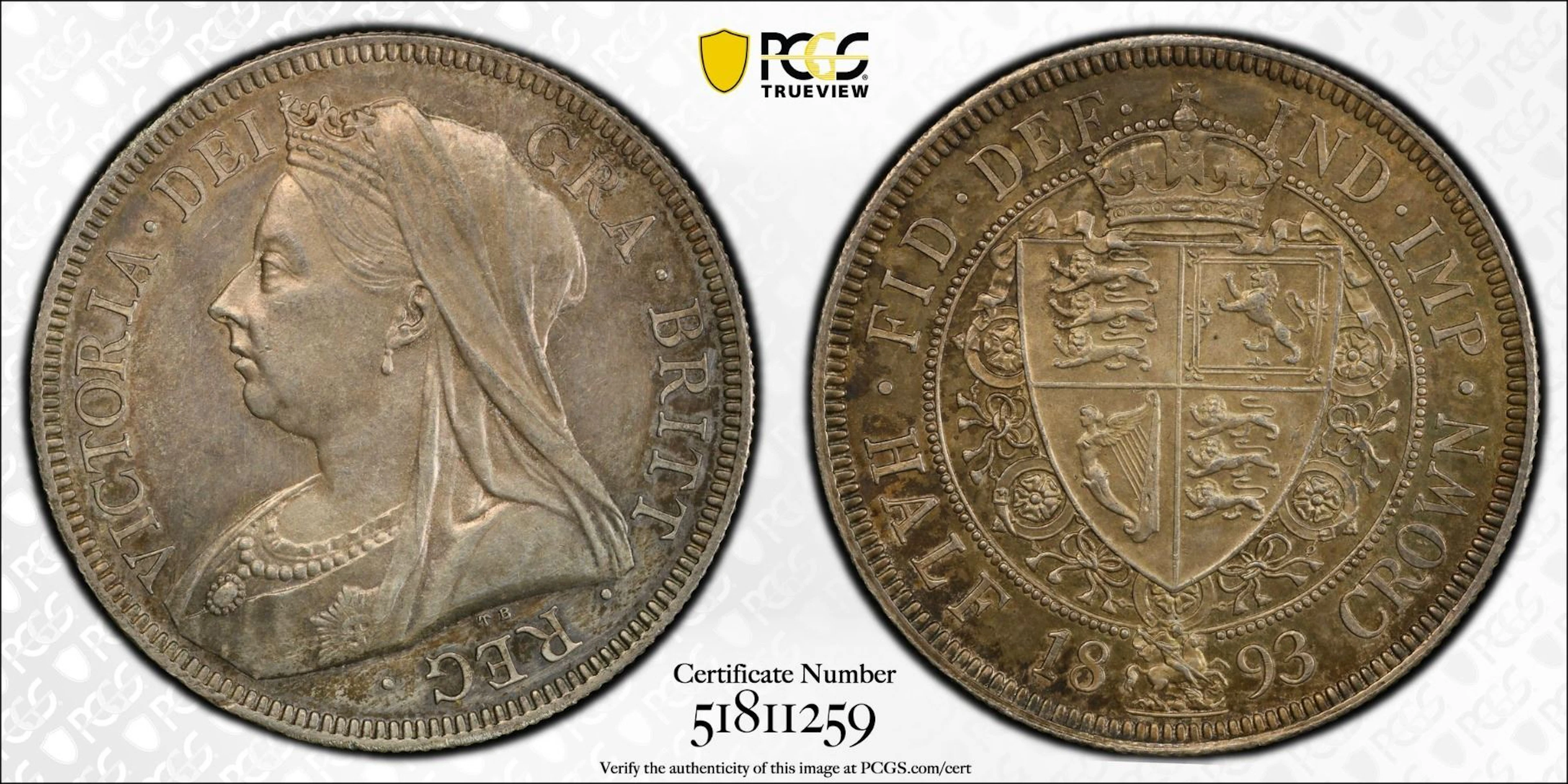 GREAT BRITAIN: Victoria, 1837-1901, AR florin, 1899, PCGS UNC details