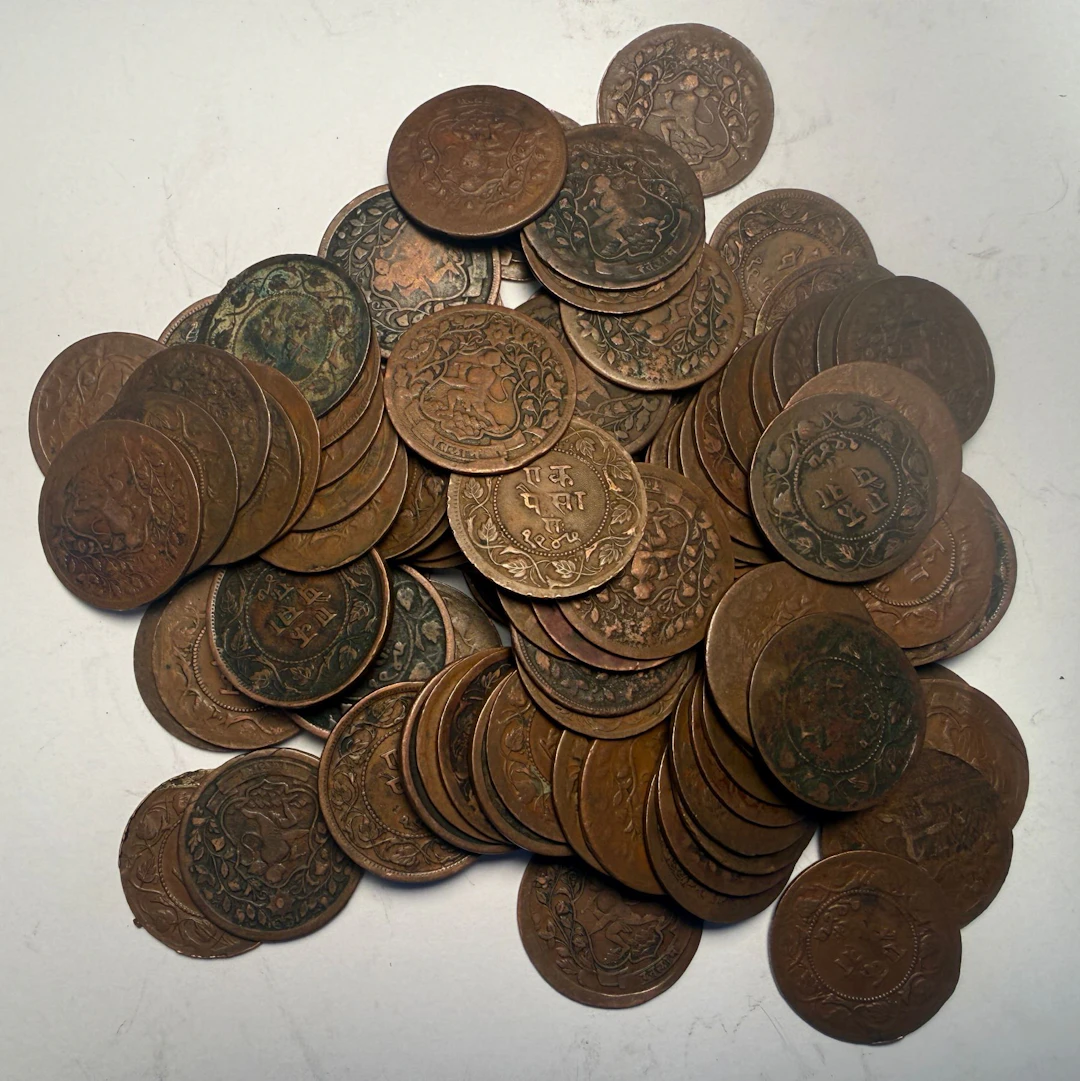 INDIA: RATLAM: LOT of 100 coins