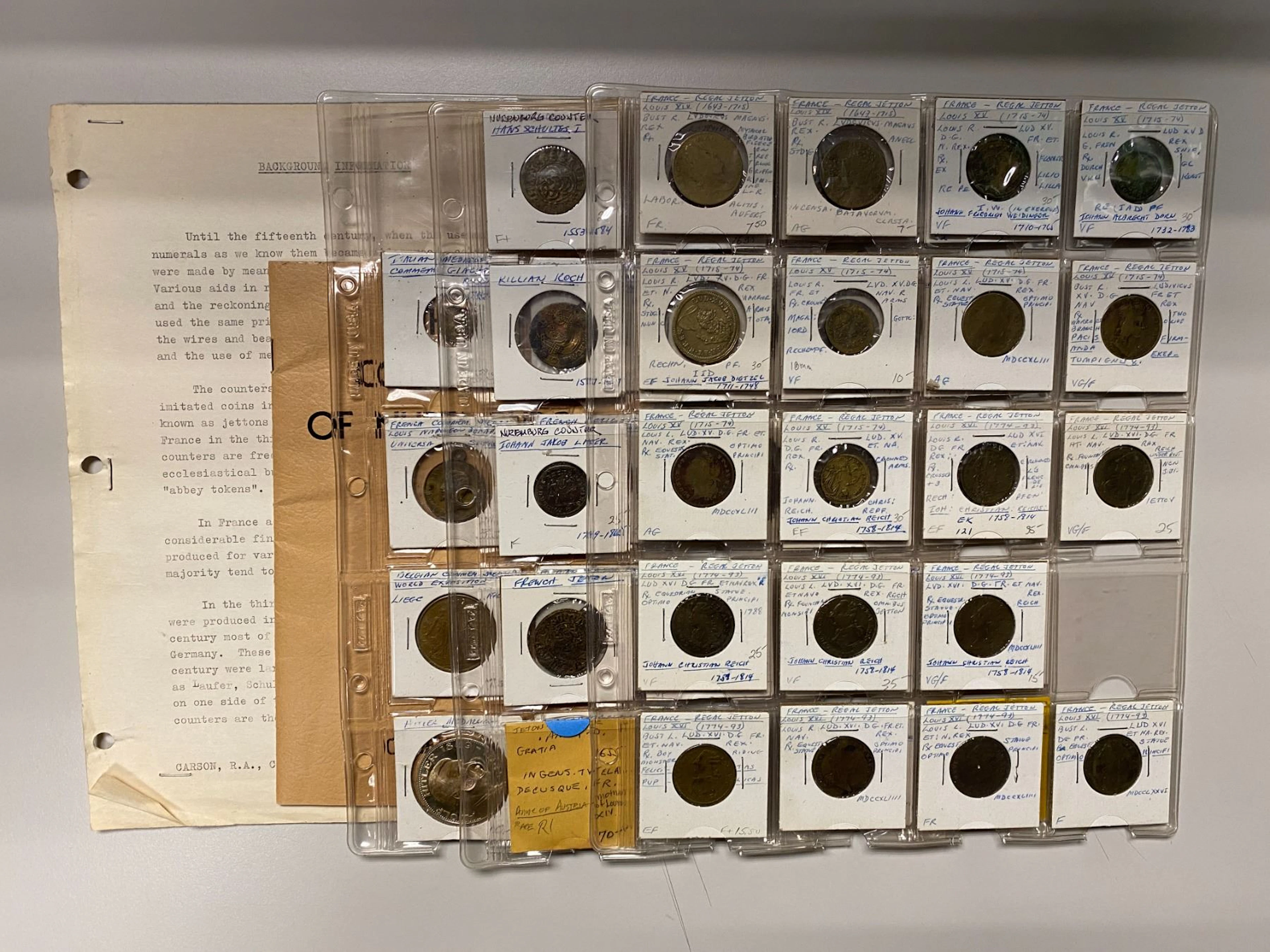 WORLDWIDE: LOT of 51 tokens and related items