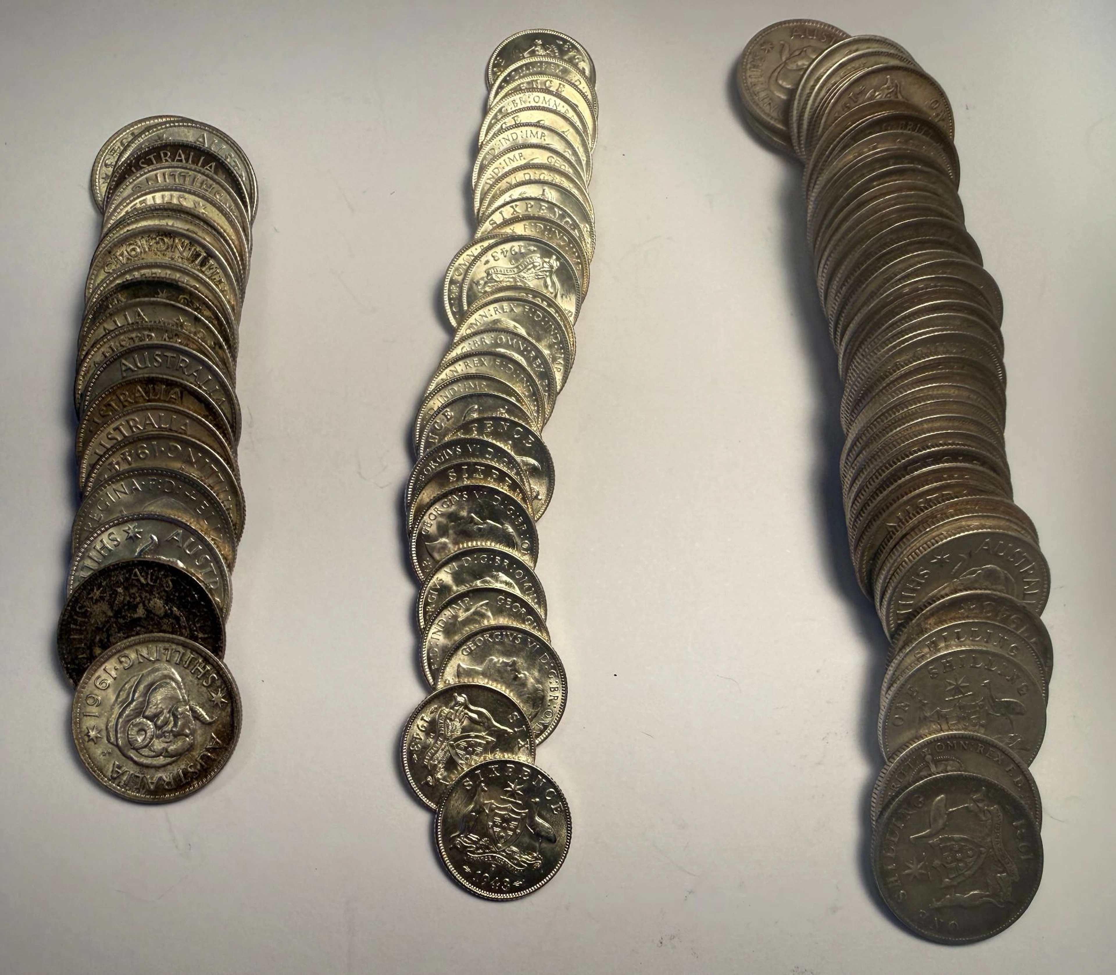 AUSTRALIA: LOT of 95 coins