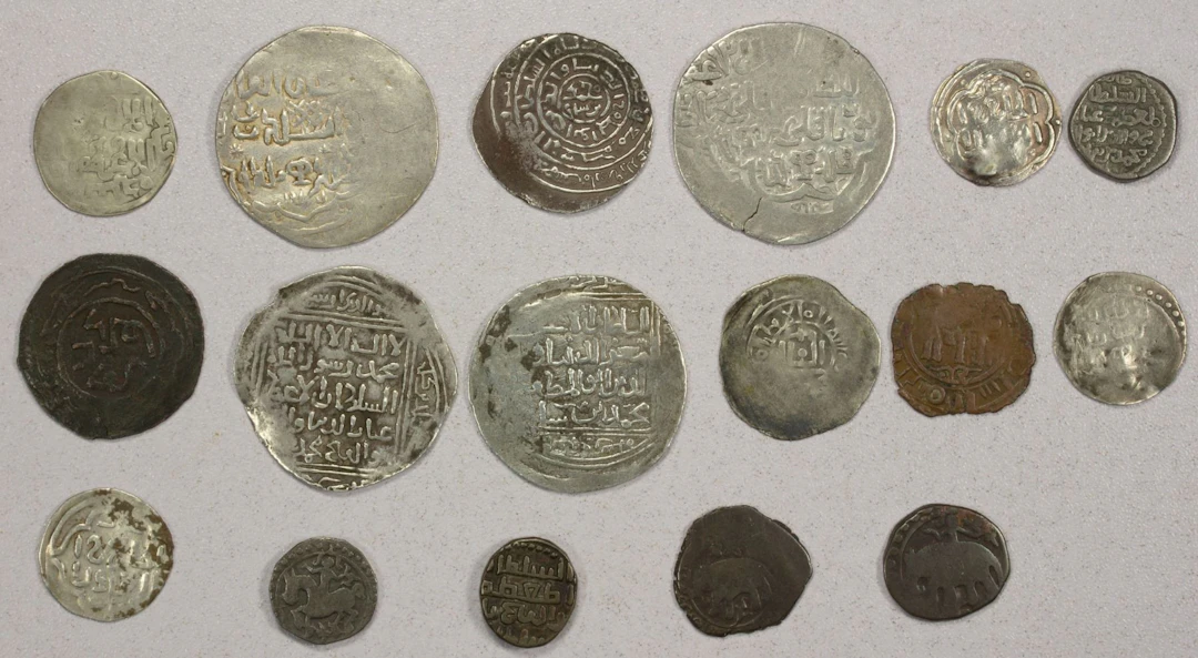 EARLY ISLAMIC: CHAGHATAYID & GHORID: LOT of 9 Chaghatayid and 8 Ghorid coins