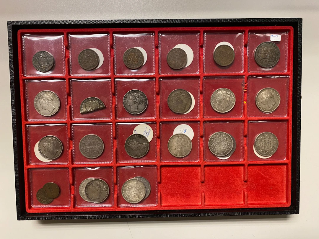 BRITISH INDIA AND RELATED: LOT of 26 coins and tokens
