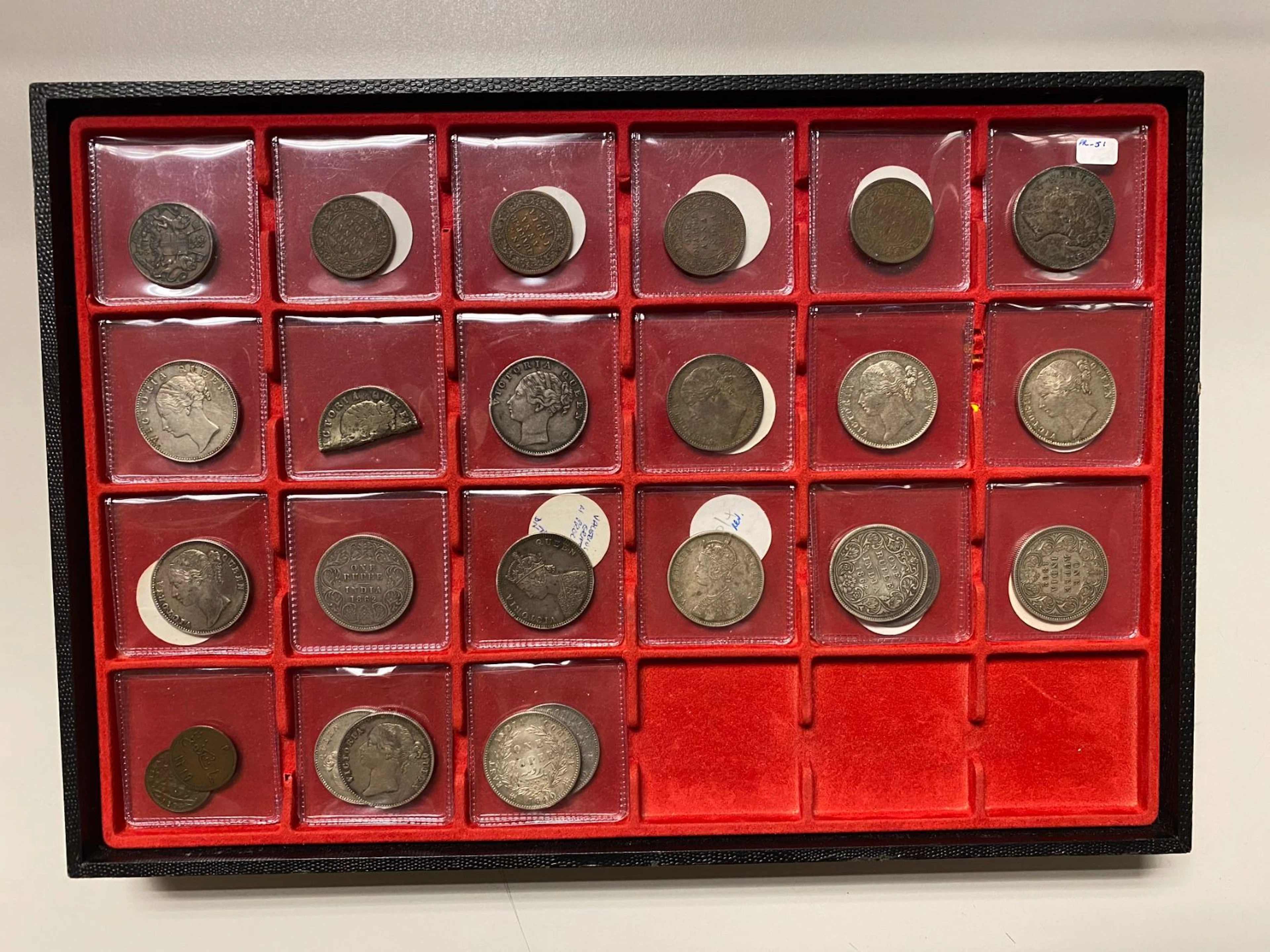 BRITISH INDIA AND RELATED: LOT of 26 coins and tokens