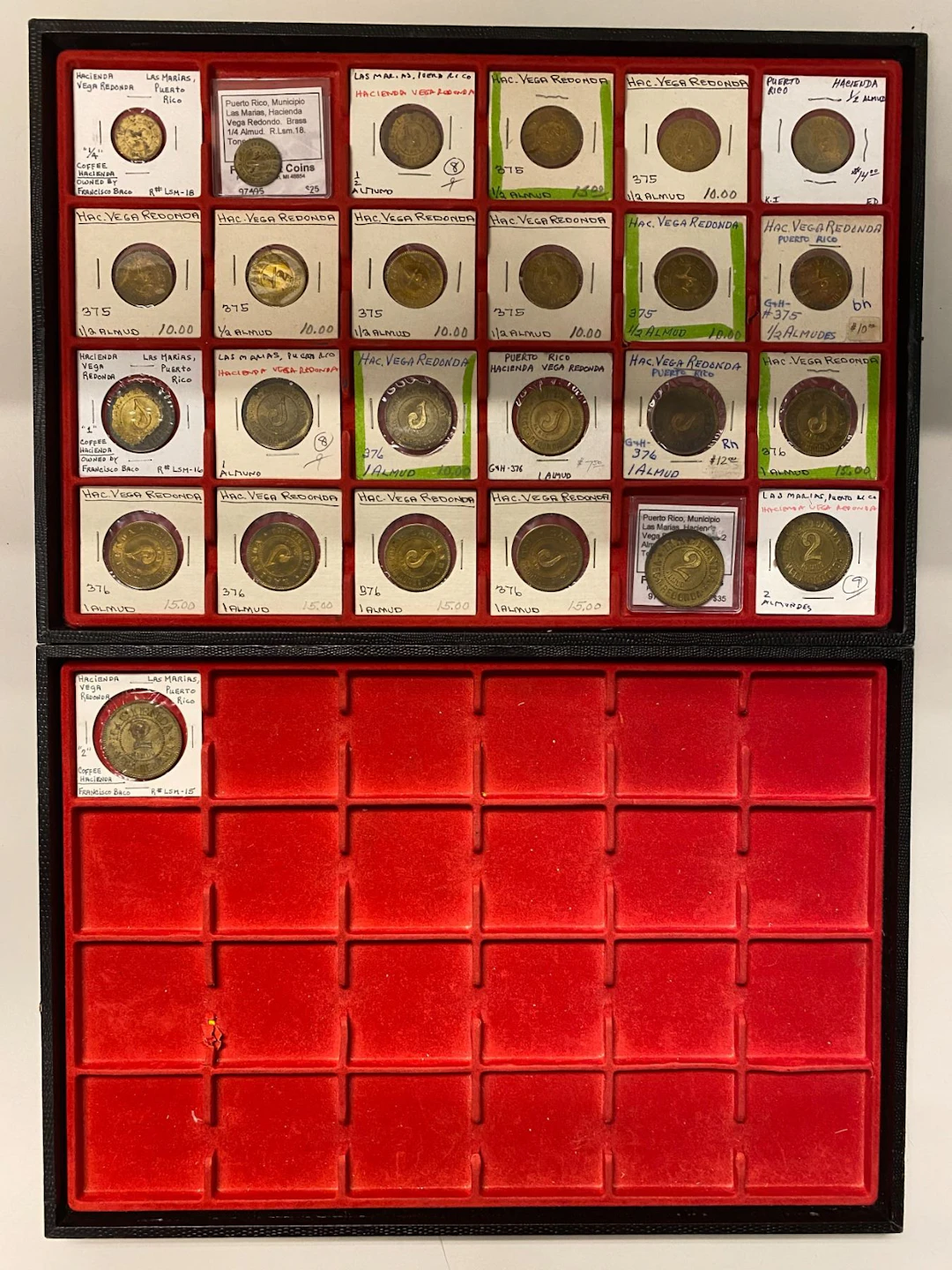 PUERTO RICO: LOT of 25 tokens