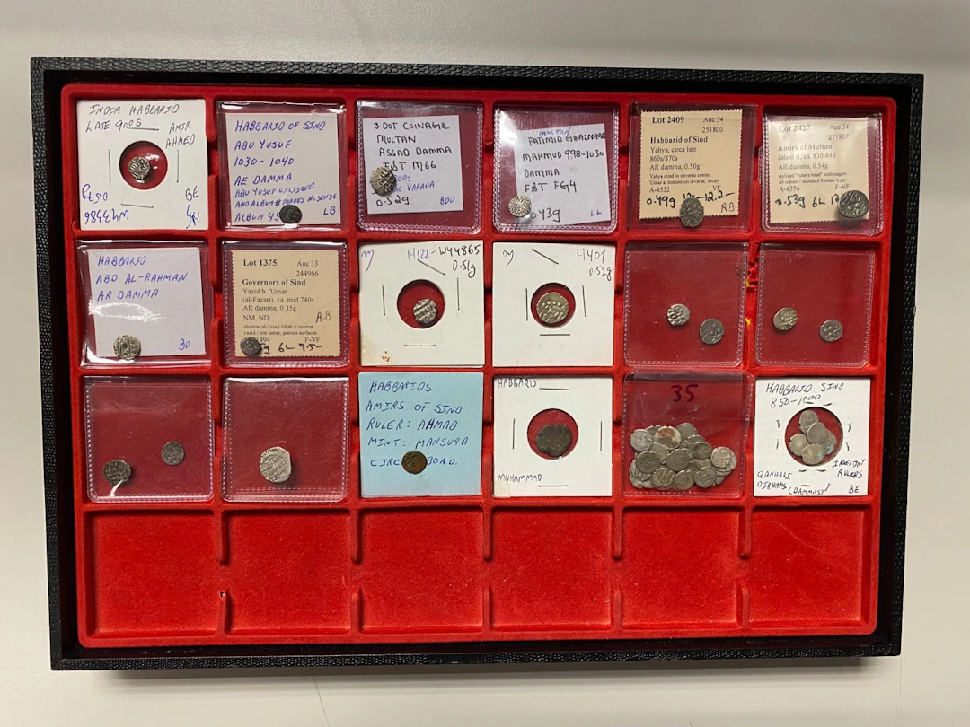 INDIA: HABBARIDS OF SIND: LOT of 59 coins
