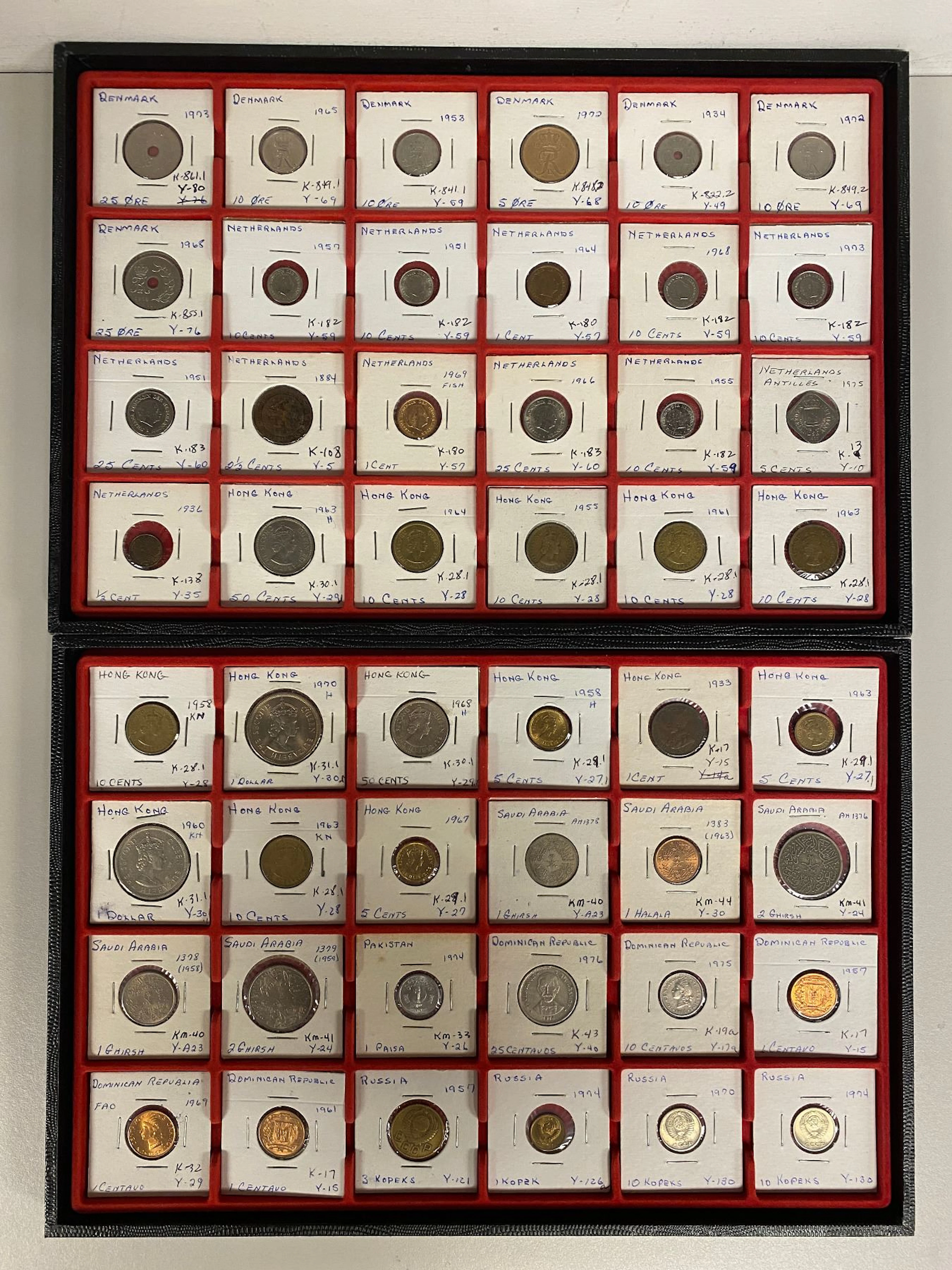 WORLDWIDE: LOT of 340 coins
