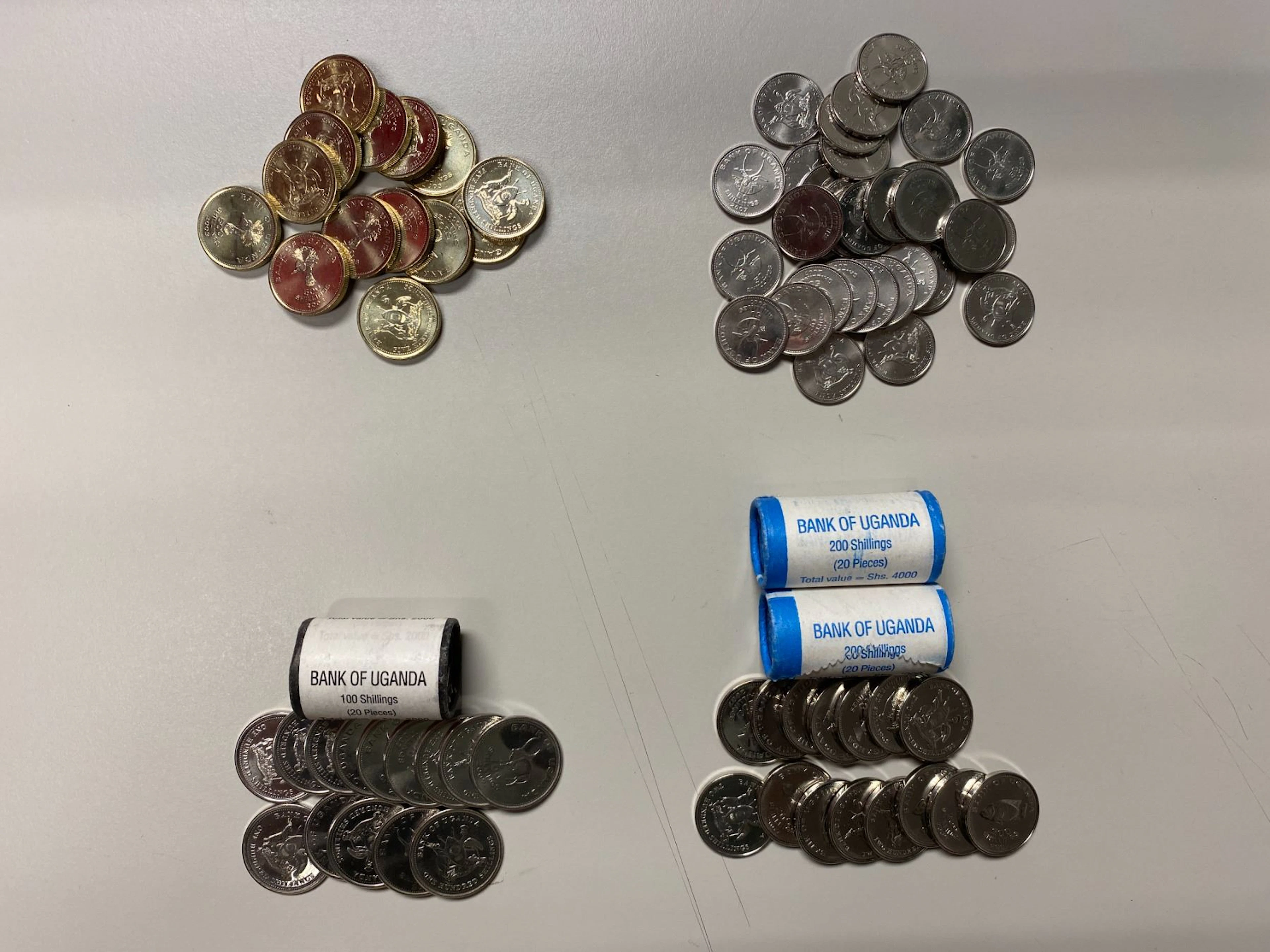 UGANDA: LOT of 134 coins
