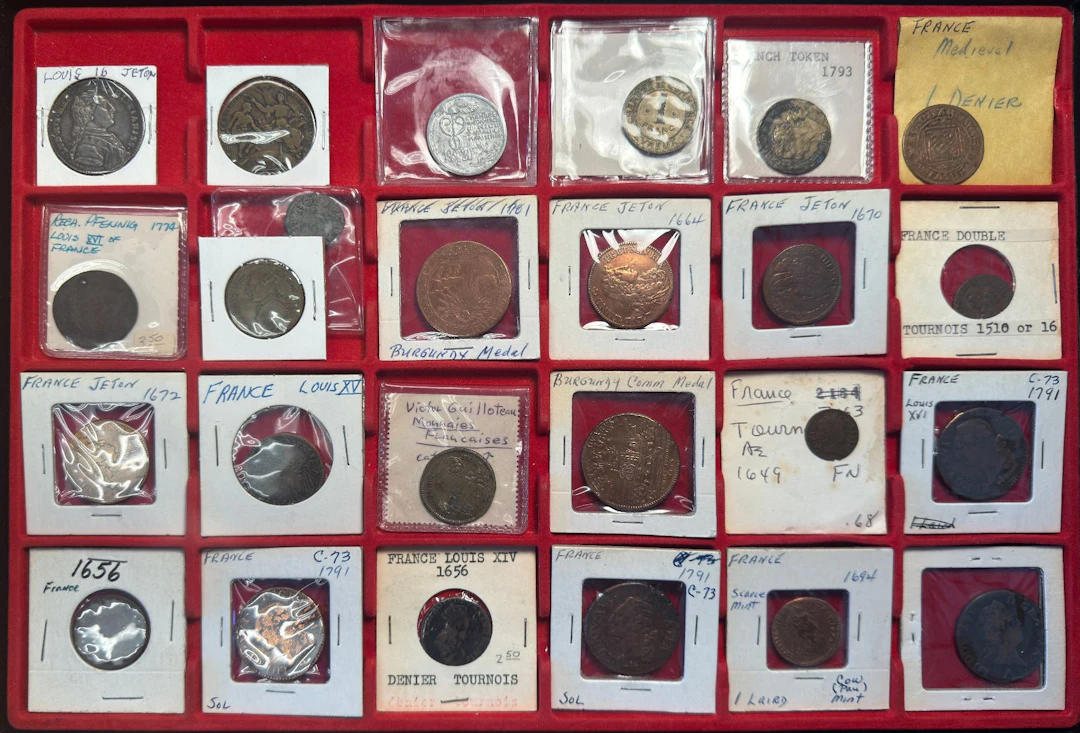 FRANCE: LOT of 25 coins, jetons, and medals