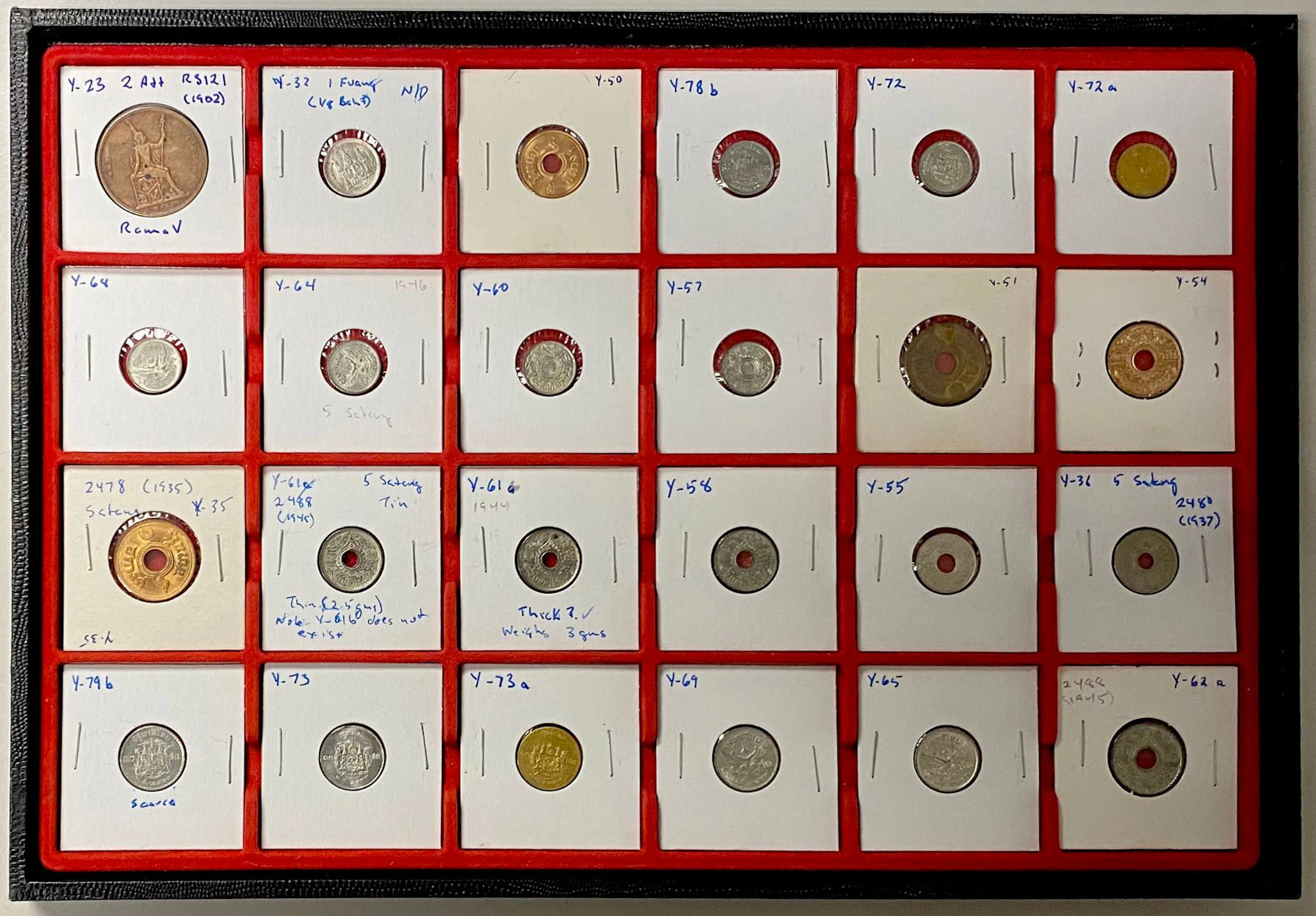 THAILAND: Republic, LOT of 109 coins