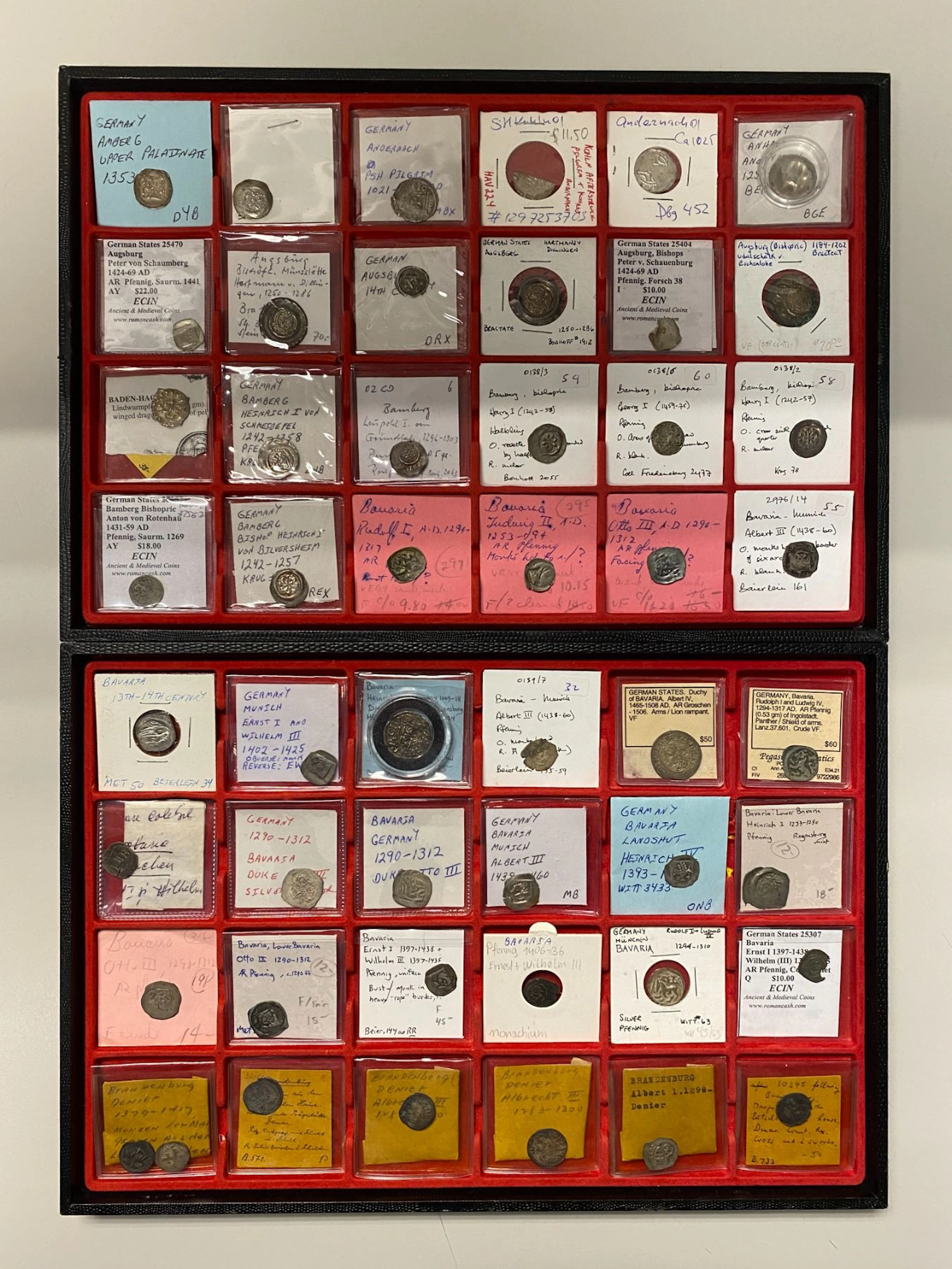 GERMANY: STATES: LOT of 122 coins