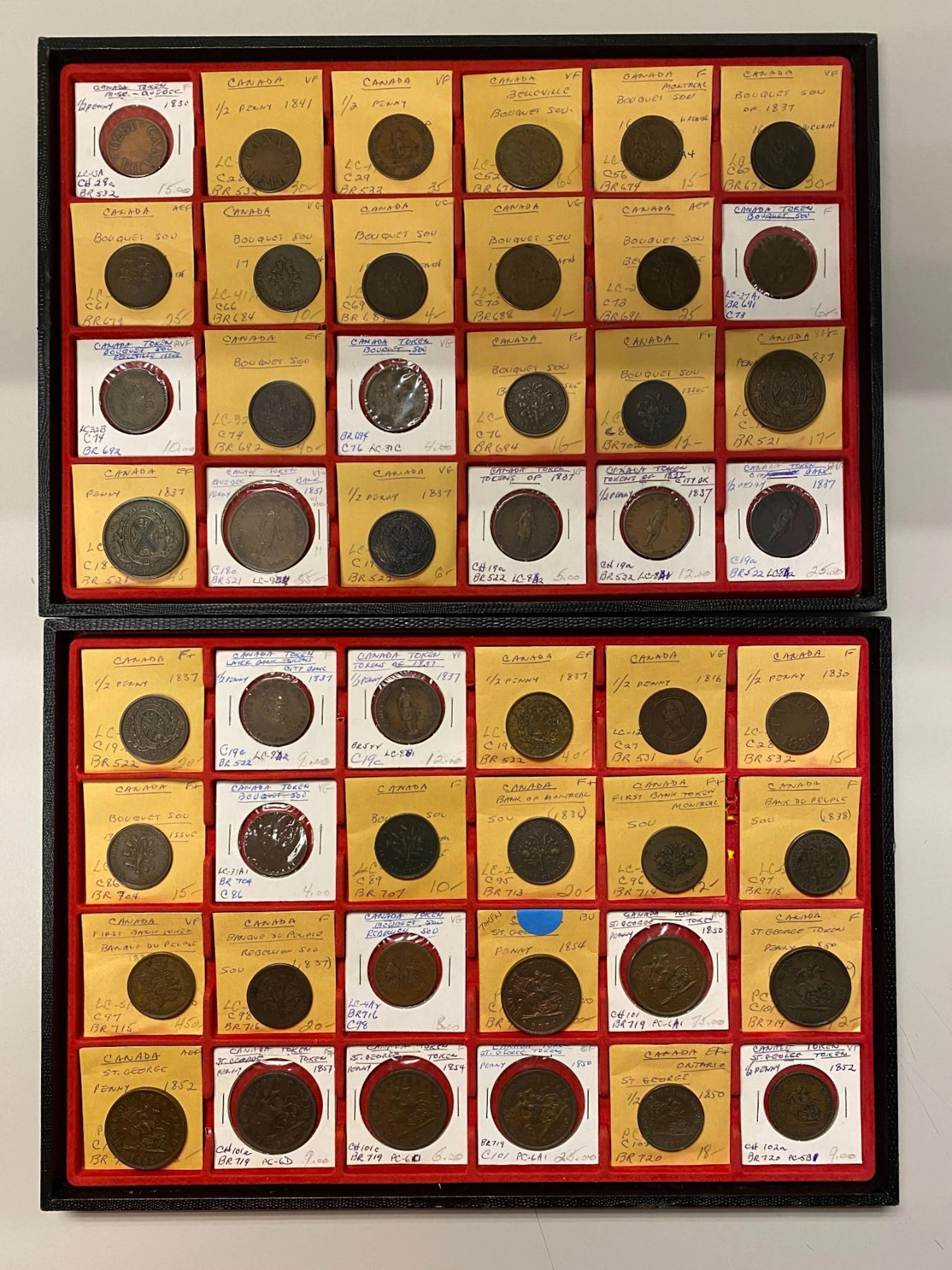 CANADA: LOT of 69 tokens