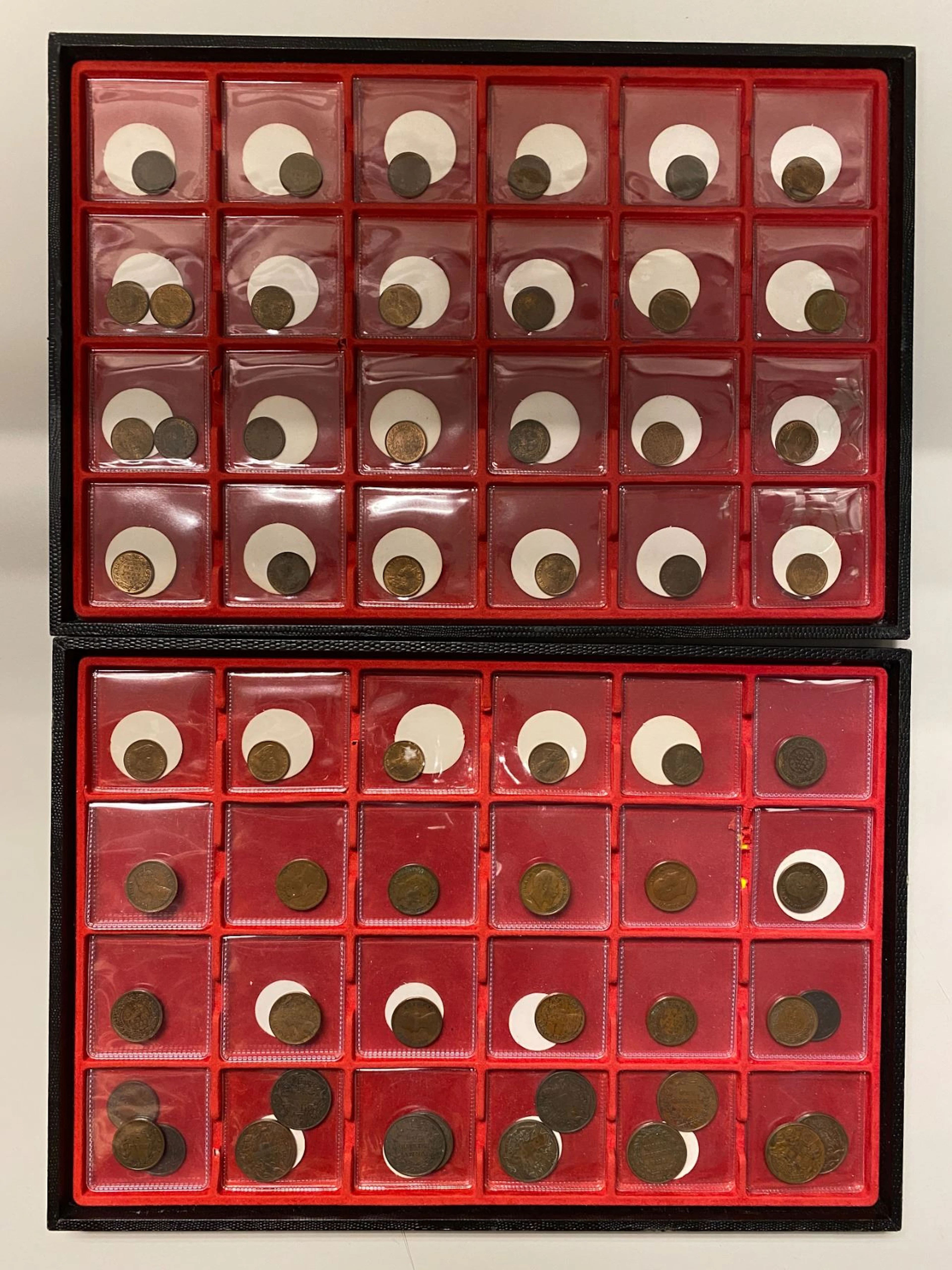 BRITISH INDIA: LOT of 90 coins