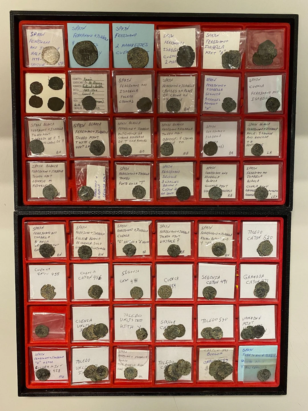 SPAIN: LOT of 113 coins
