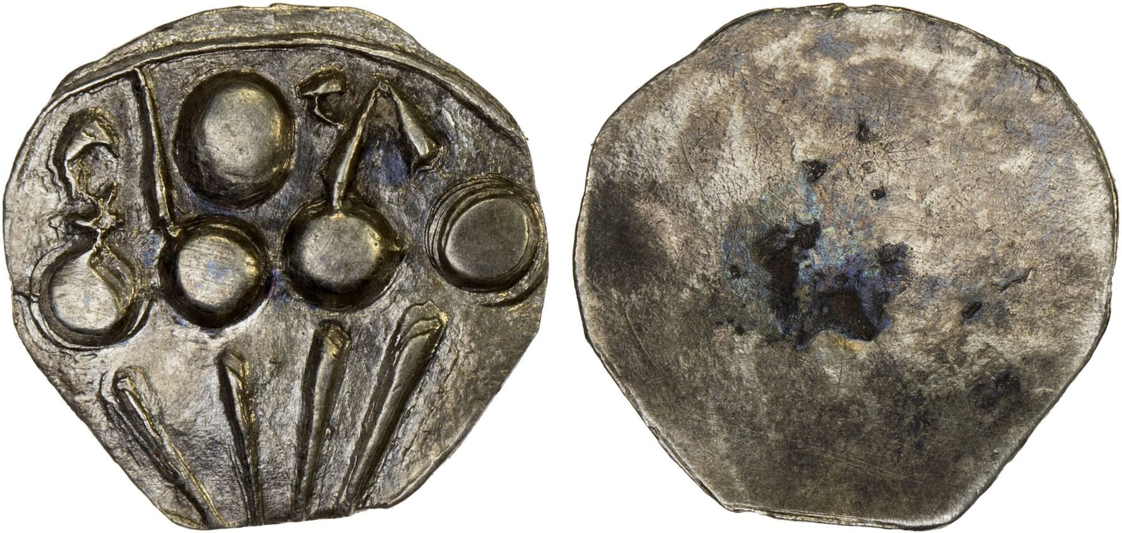 GANDHARA: Anonymous, ca. 700-850, AR unit (1.00g), choice XF