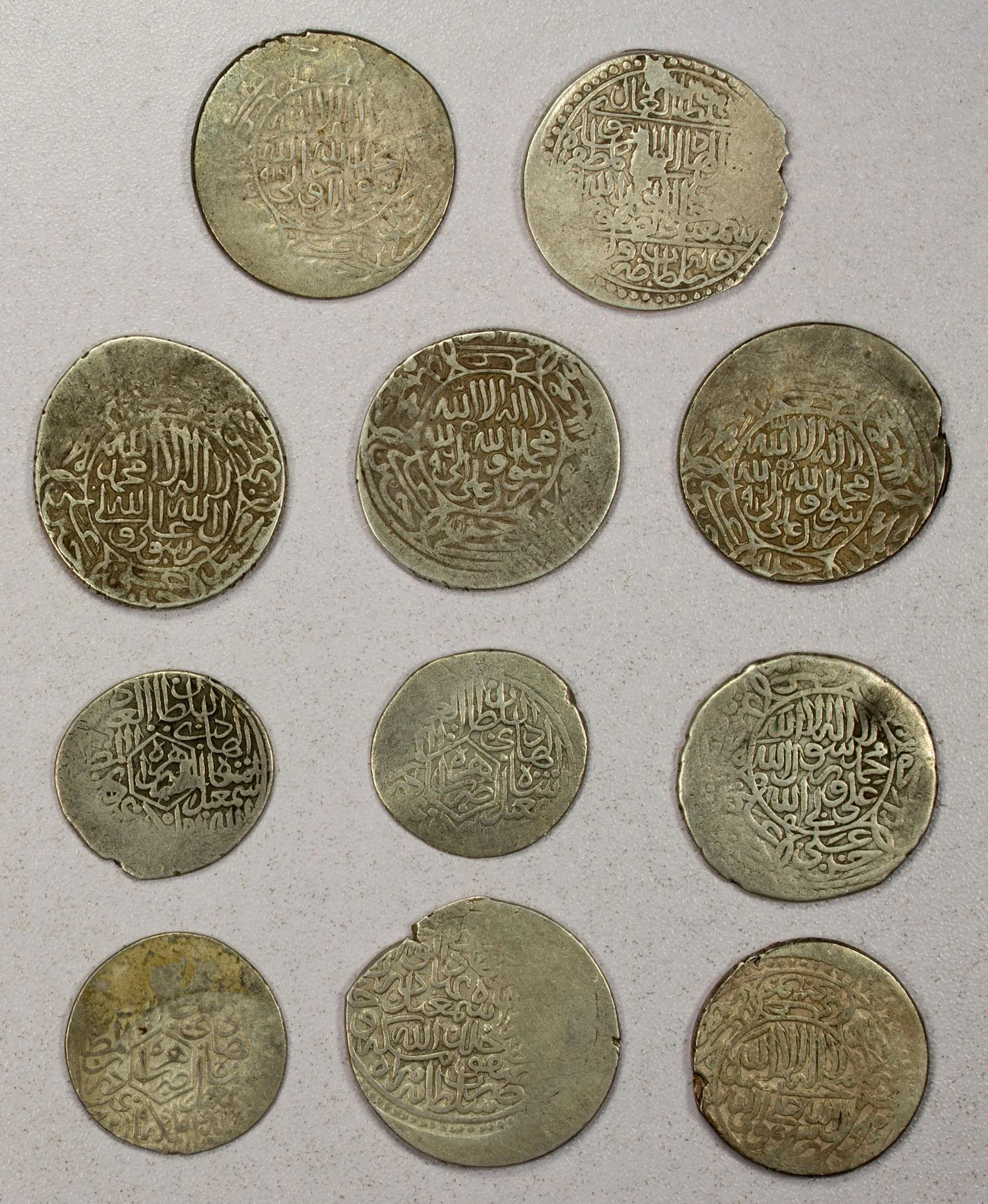 IRAN: SAFAVID: Isma'il I, 1501-1524, LOT of 11 silver coins
