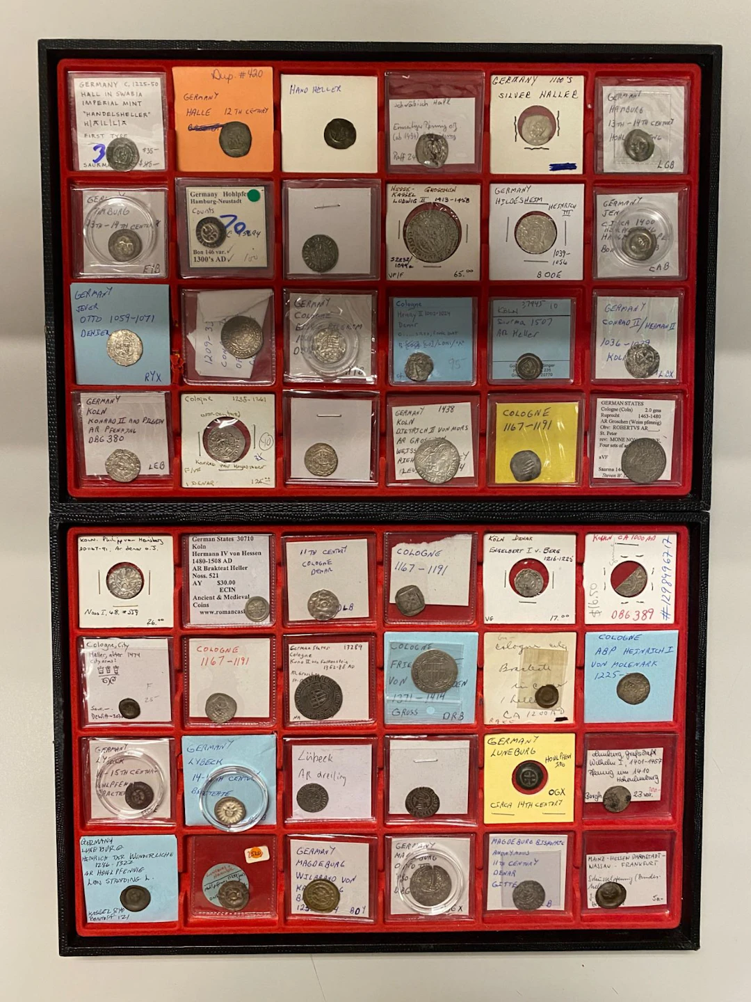 GERMANY: STATES: LOT of 111 coins