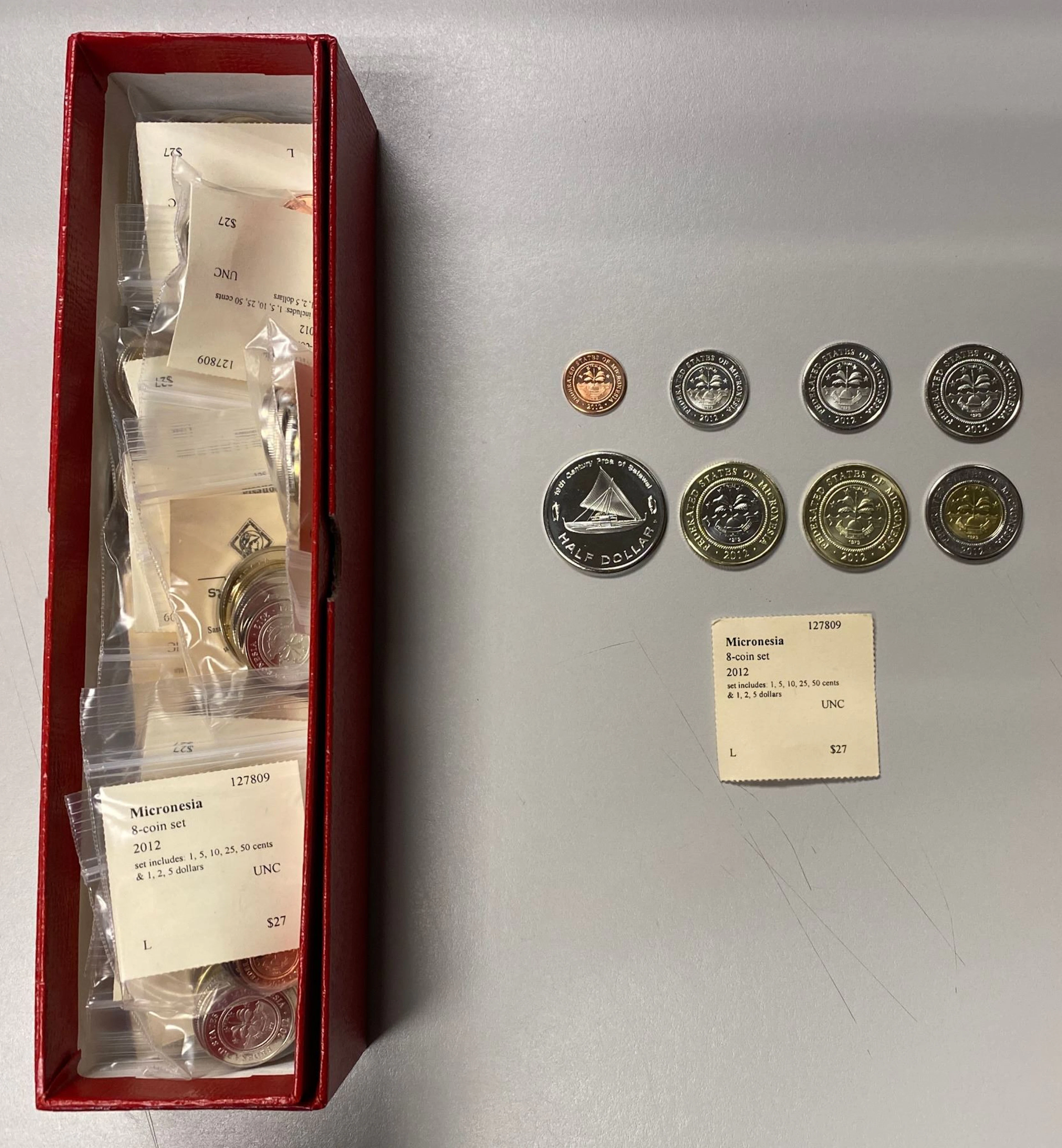 MICRONESIA: LOT of 160 coins
