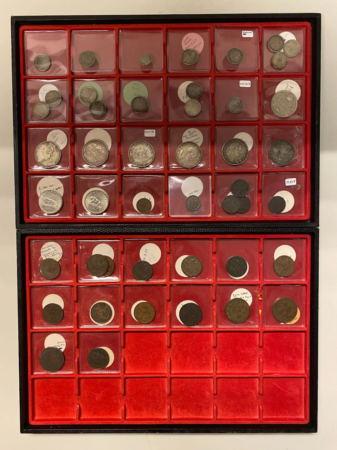 INDIA & STATES: LOT of 42 coins