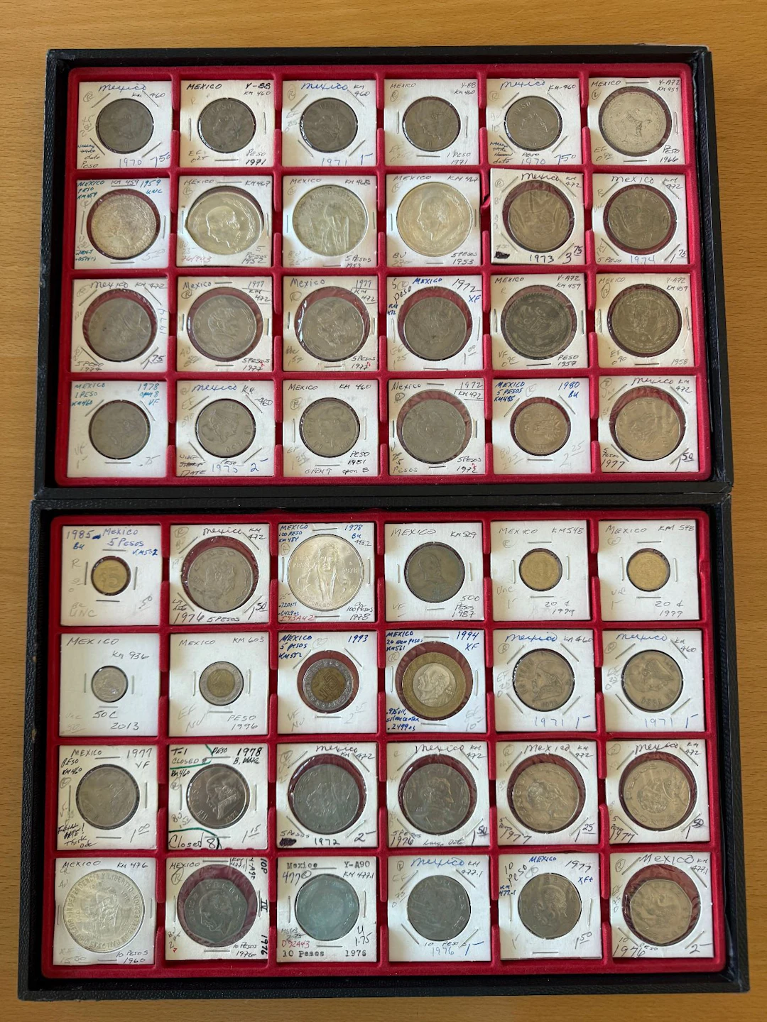 MEXICO: LOT of 102 coins