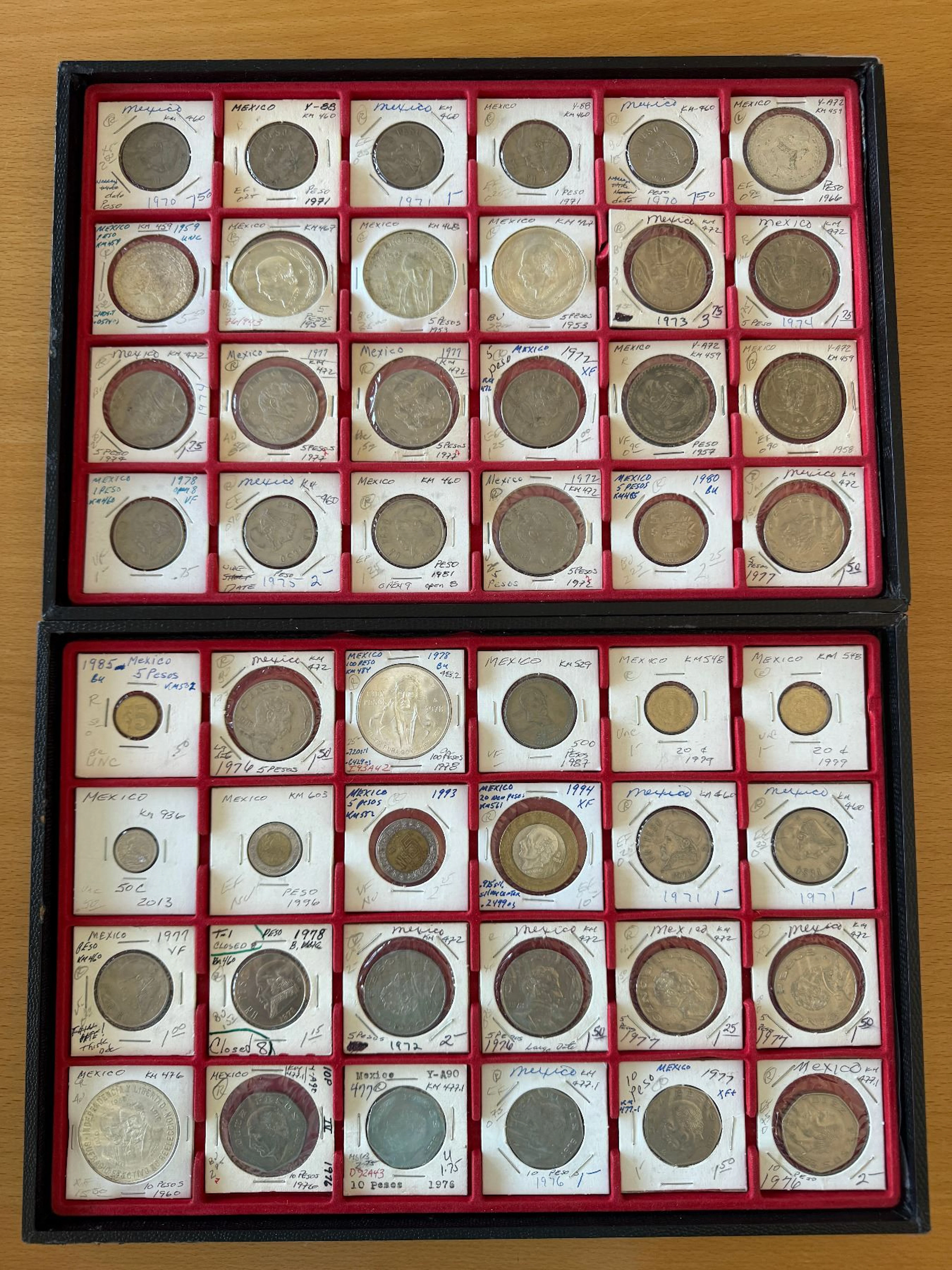MEXICO: LOT of 102 coins