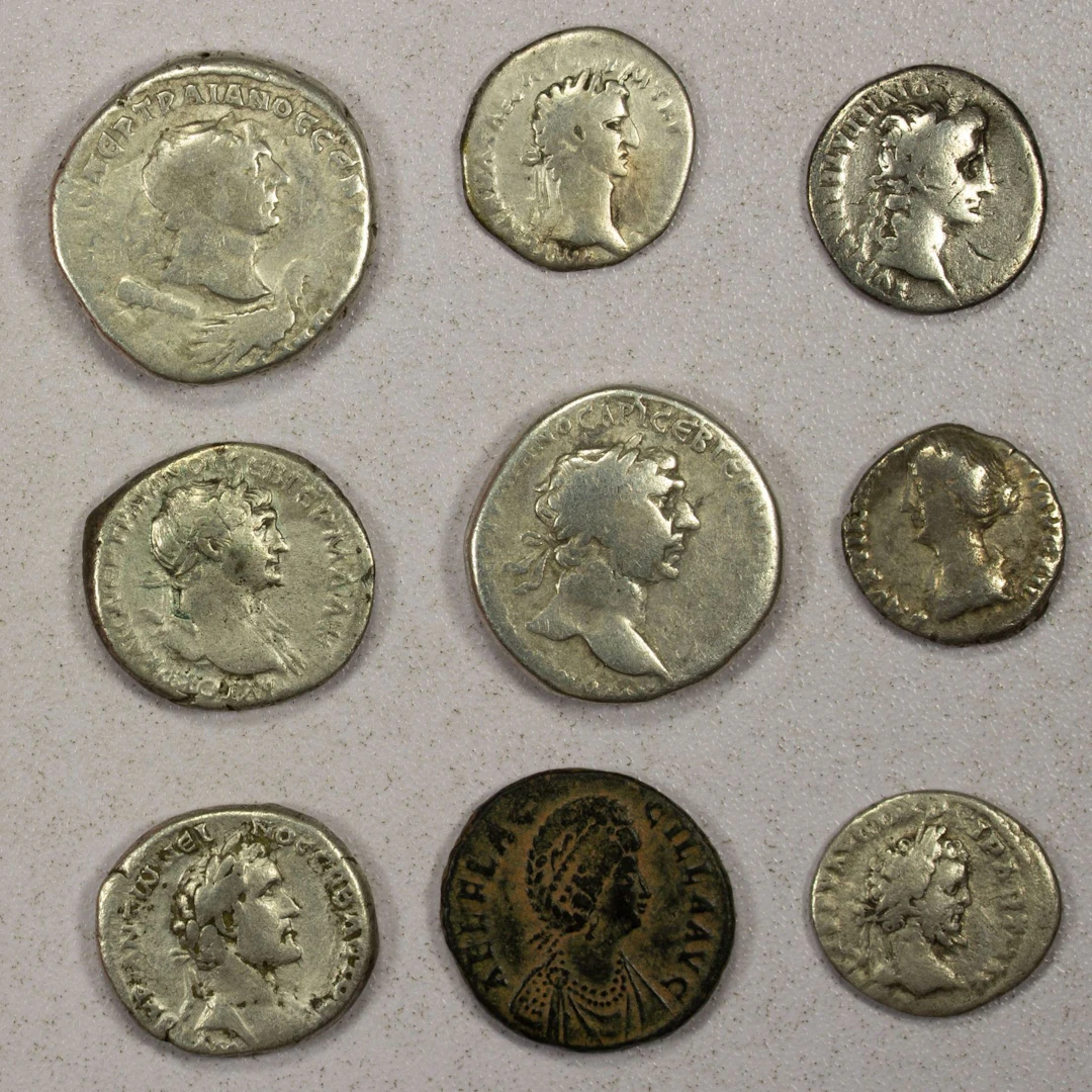 ROMAN EMPIRE: LOT of 9 coins