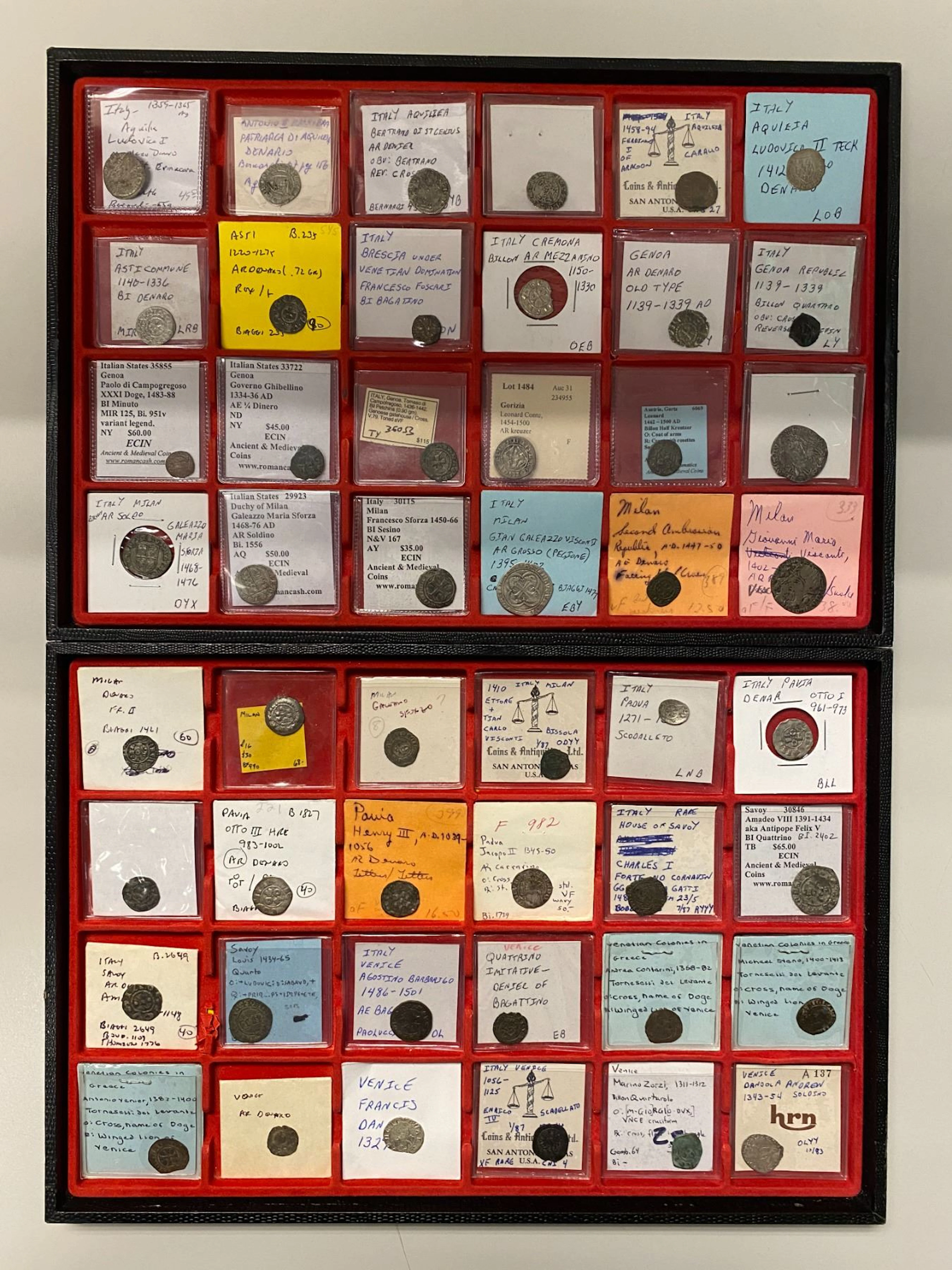 ITALY: STATES: LOT of 58 coins