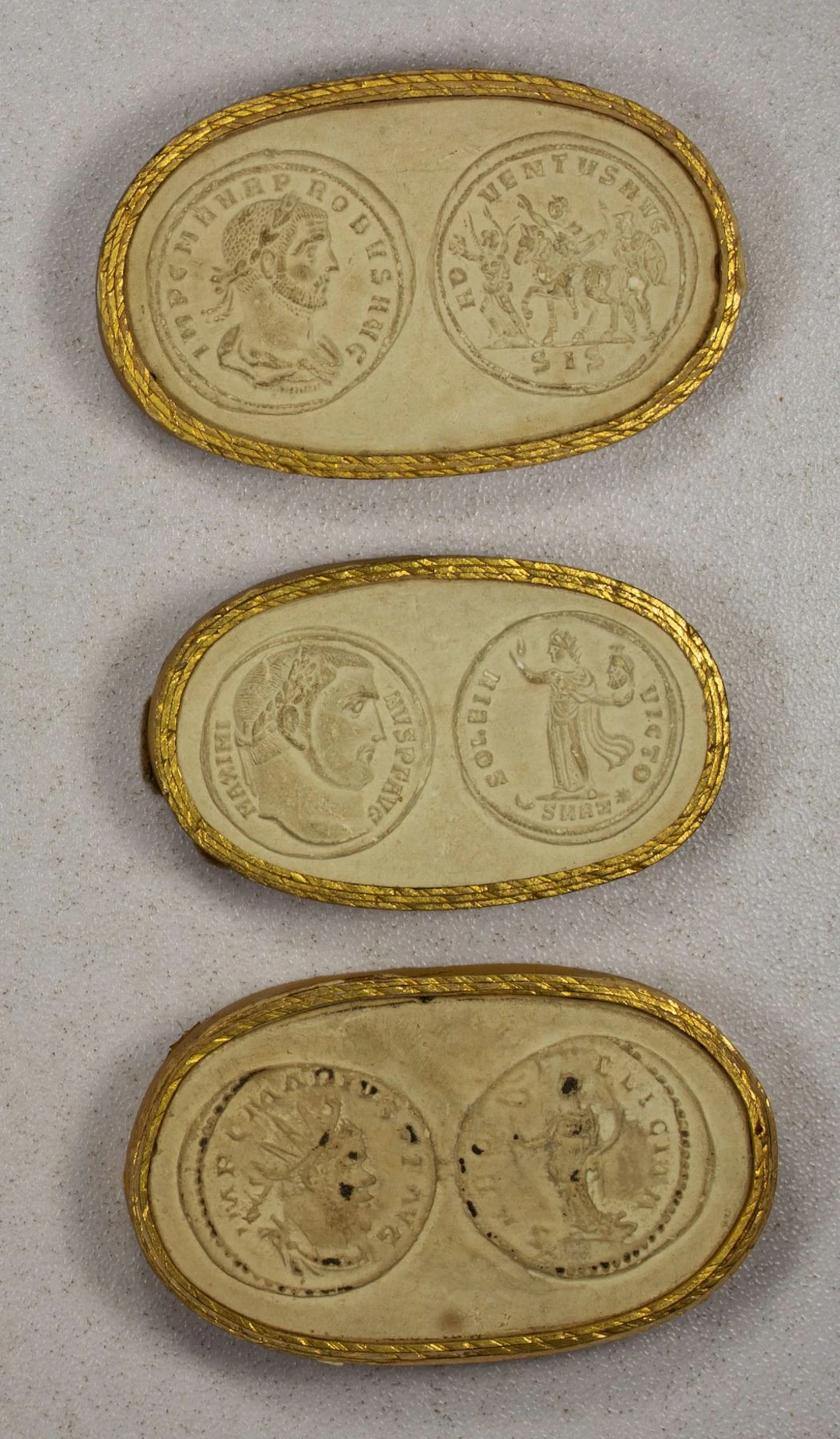 ROMAN EMPIRE: LOT of 3 plaster cast intagli