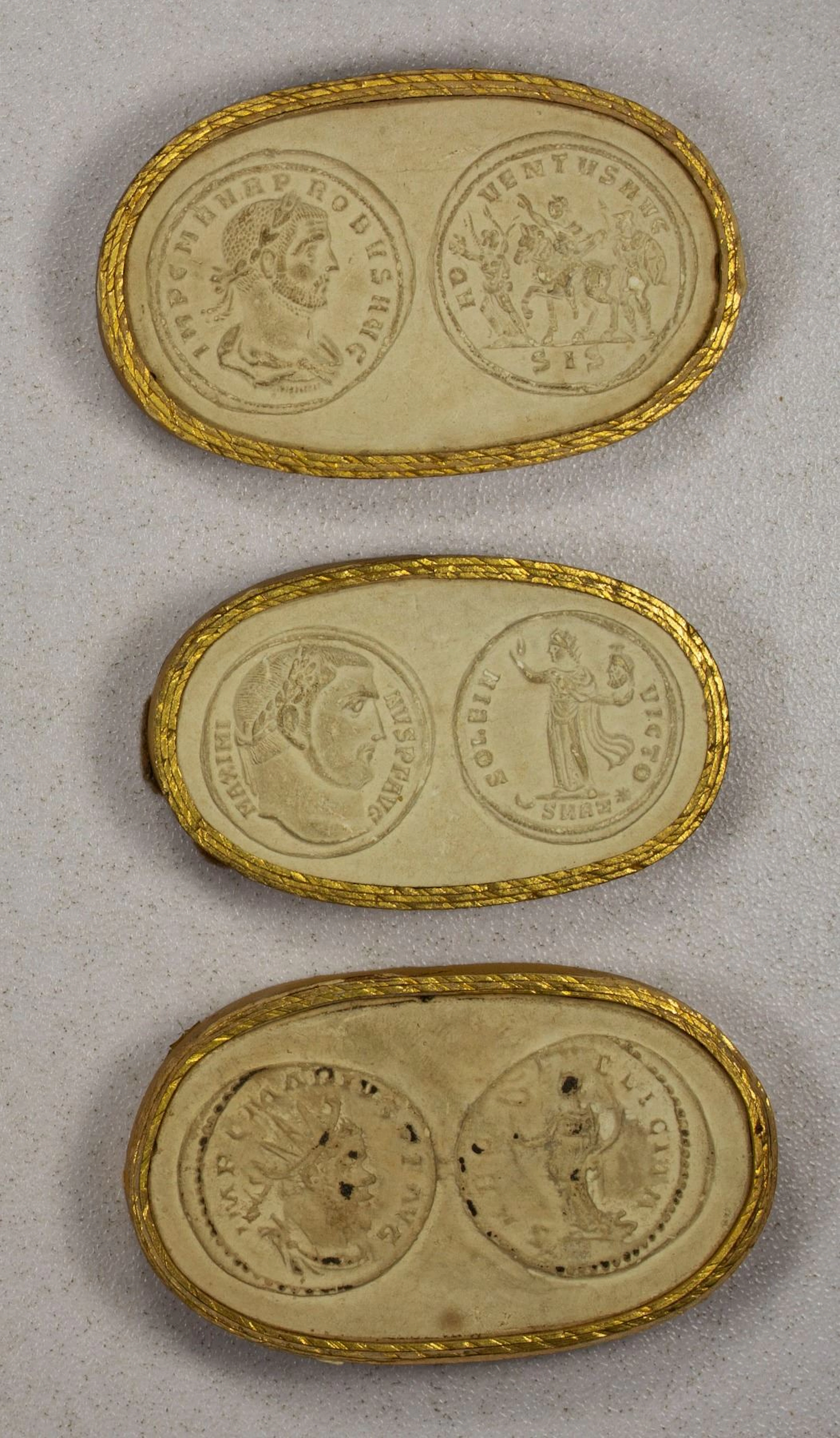ROMAN EMPIRE: LOT of 3 plaster cast intagli