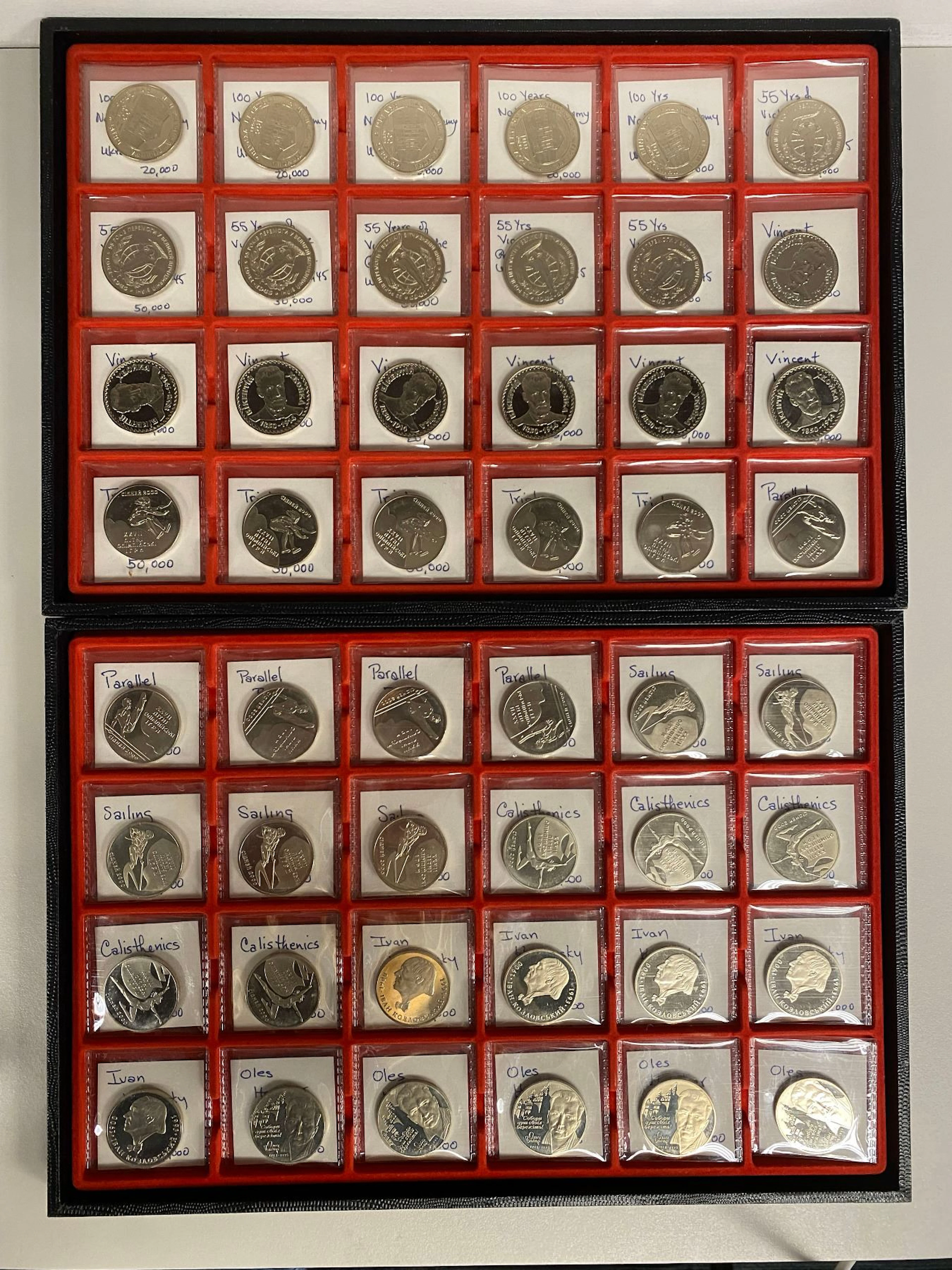 UKRAINE: LOT of 94 coins