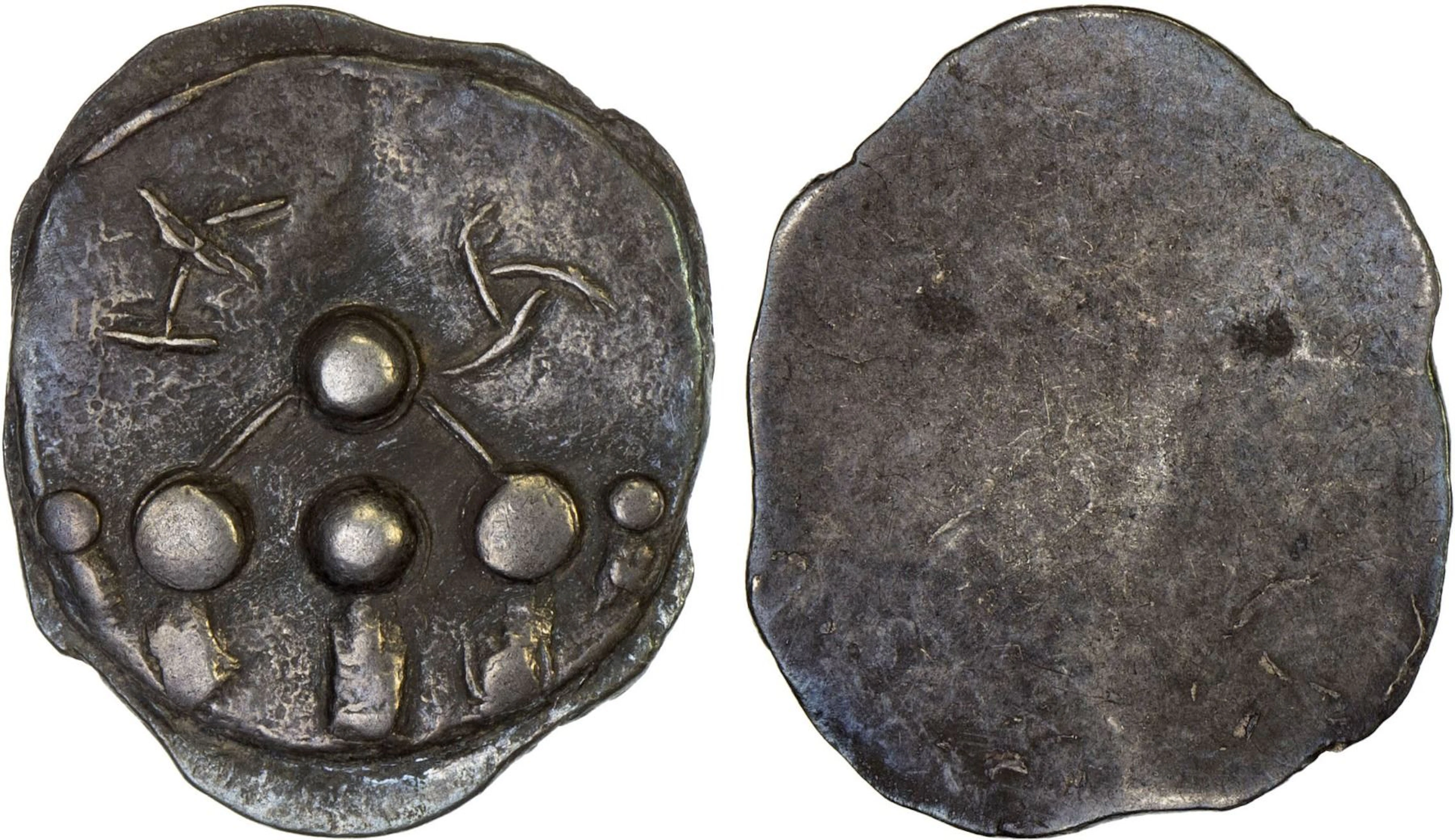 GANDHARA: Anonymous, ca. 650-800, AR unit (1.25g), XF
