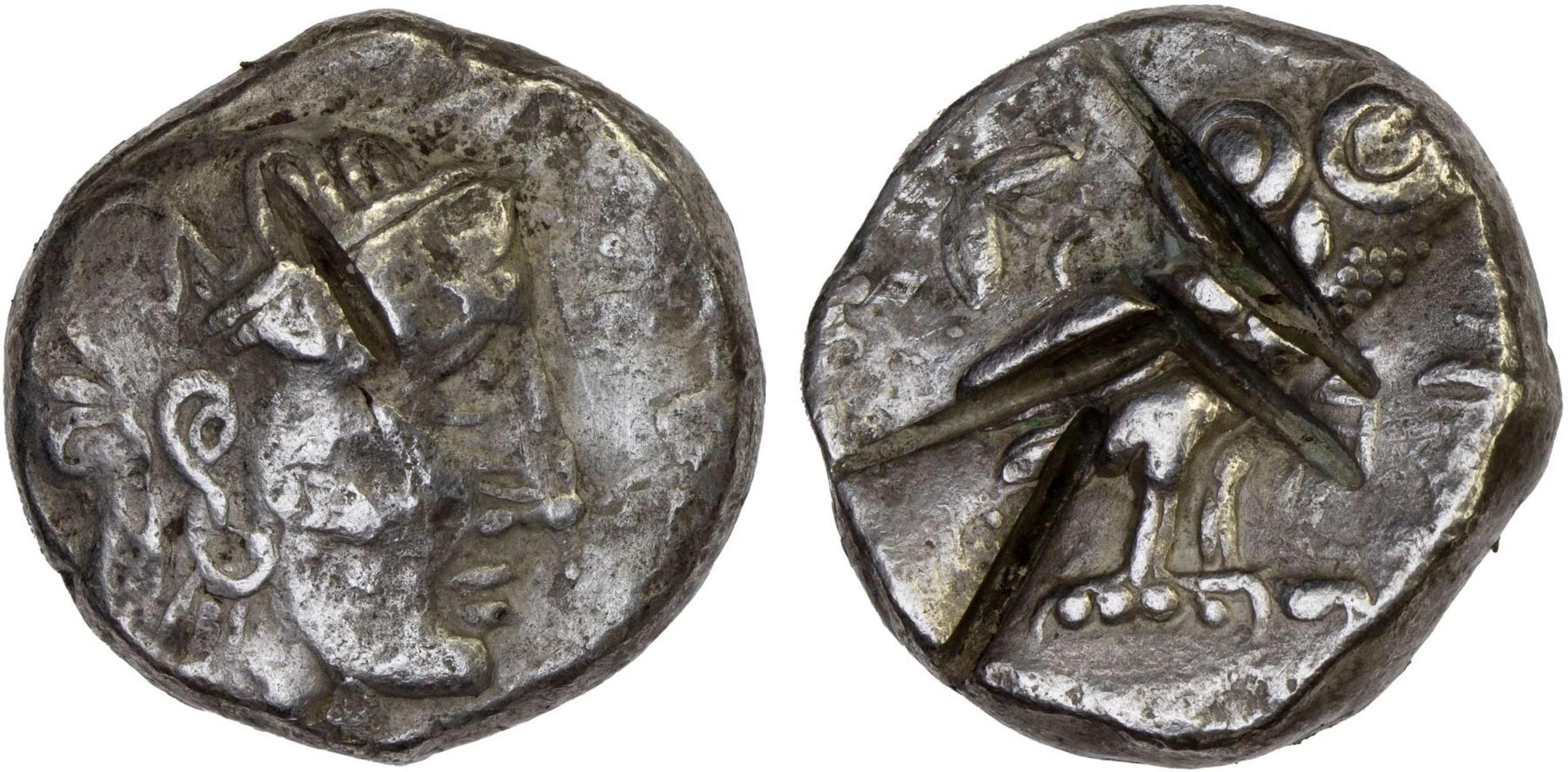 ARABIA: Anonymous, AR tetradrachm (16.41g), 4th-3rd century BC, F-VF