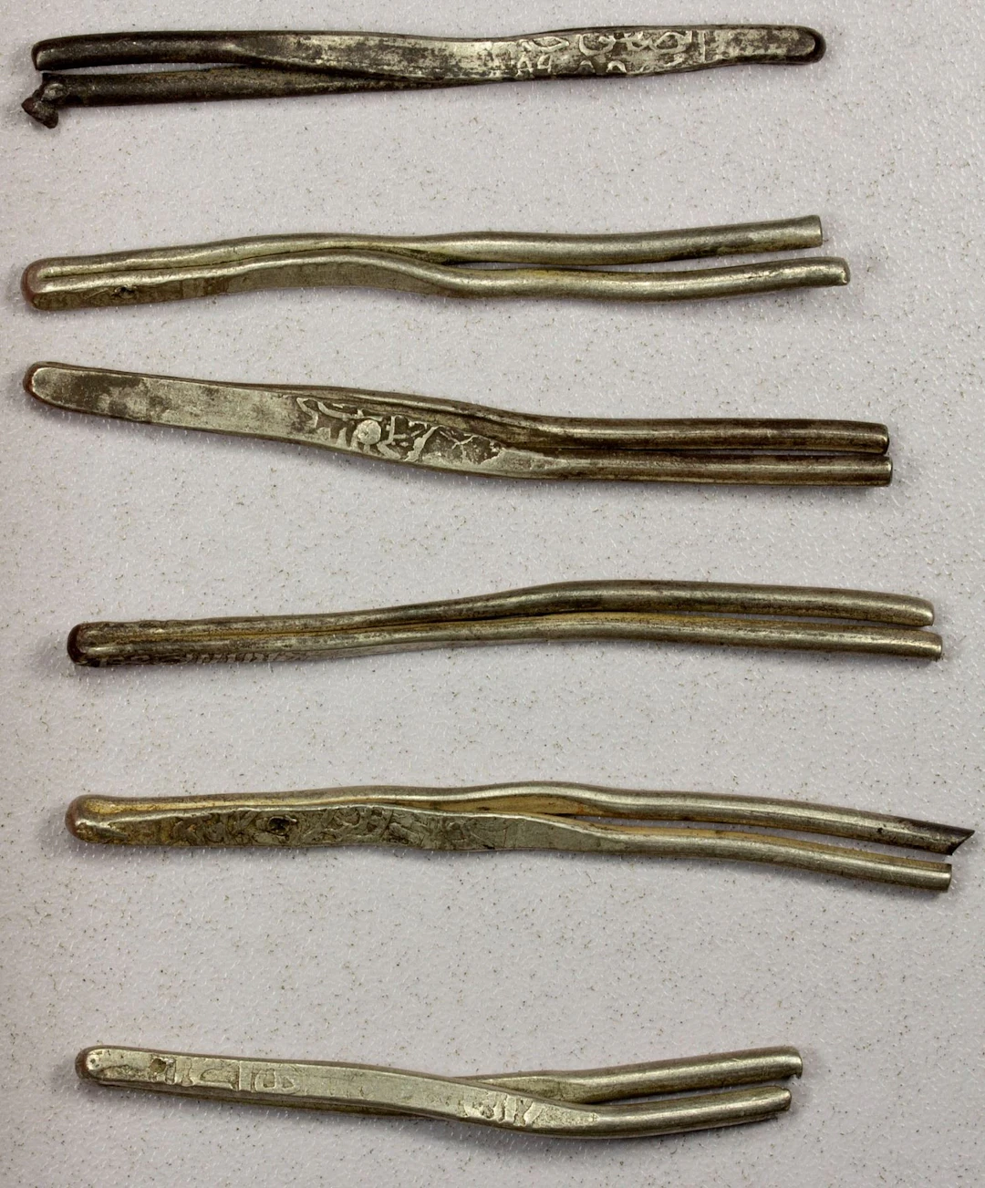 IRAN: SAFAVID & QALHATI: LOT of 6 silver larins