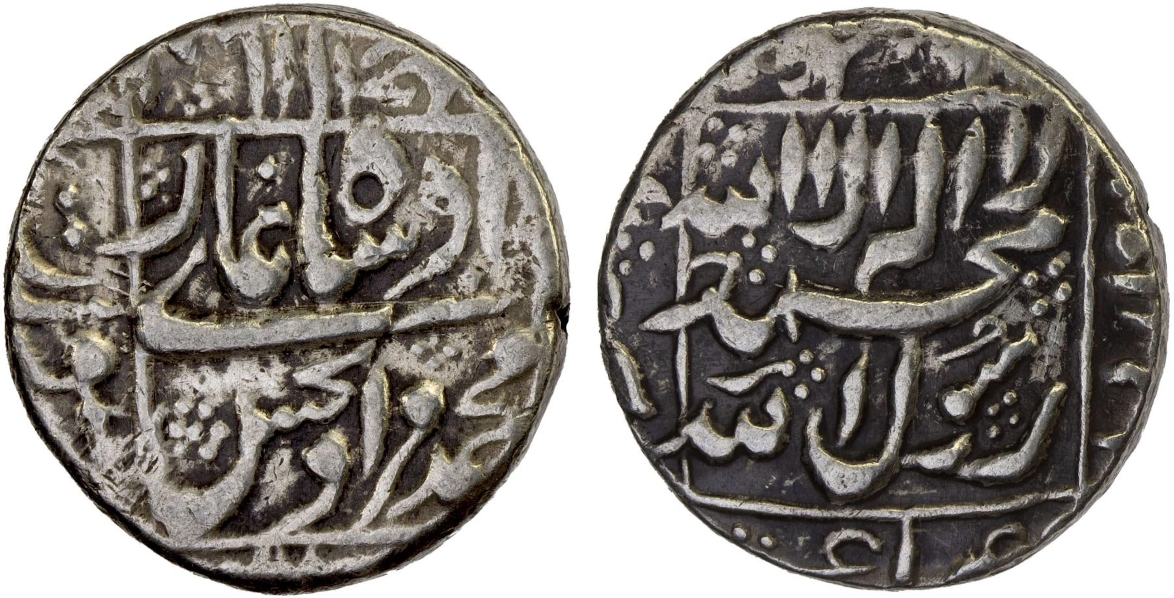 MUGHAL: Murad Bakhsh, 1658, AR rupee (10.78g), Surat, DM, F-VF