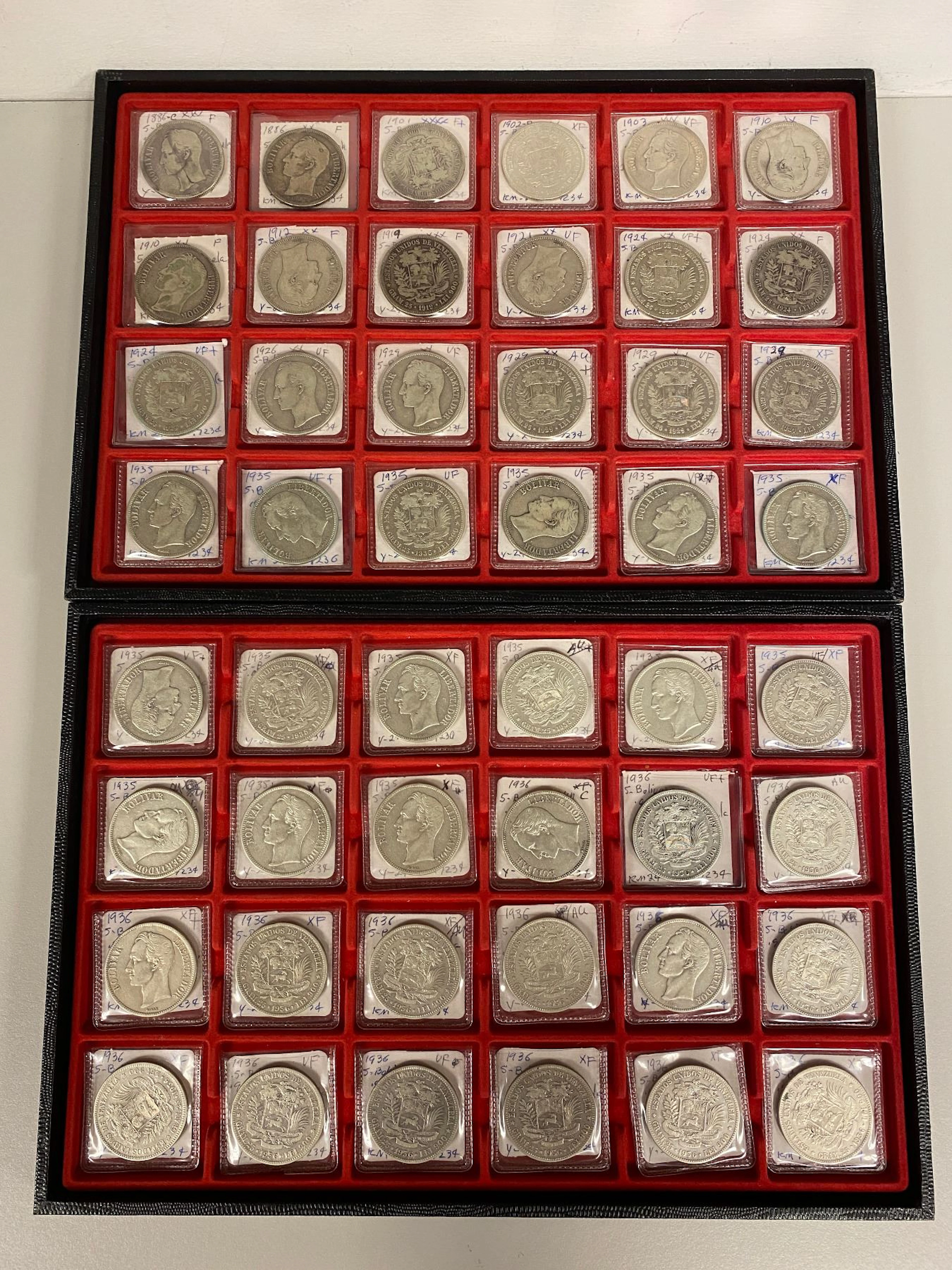 VENEZUELA: LOT of 61 coins