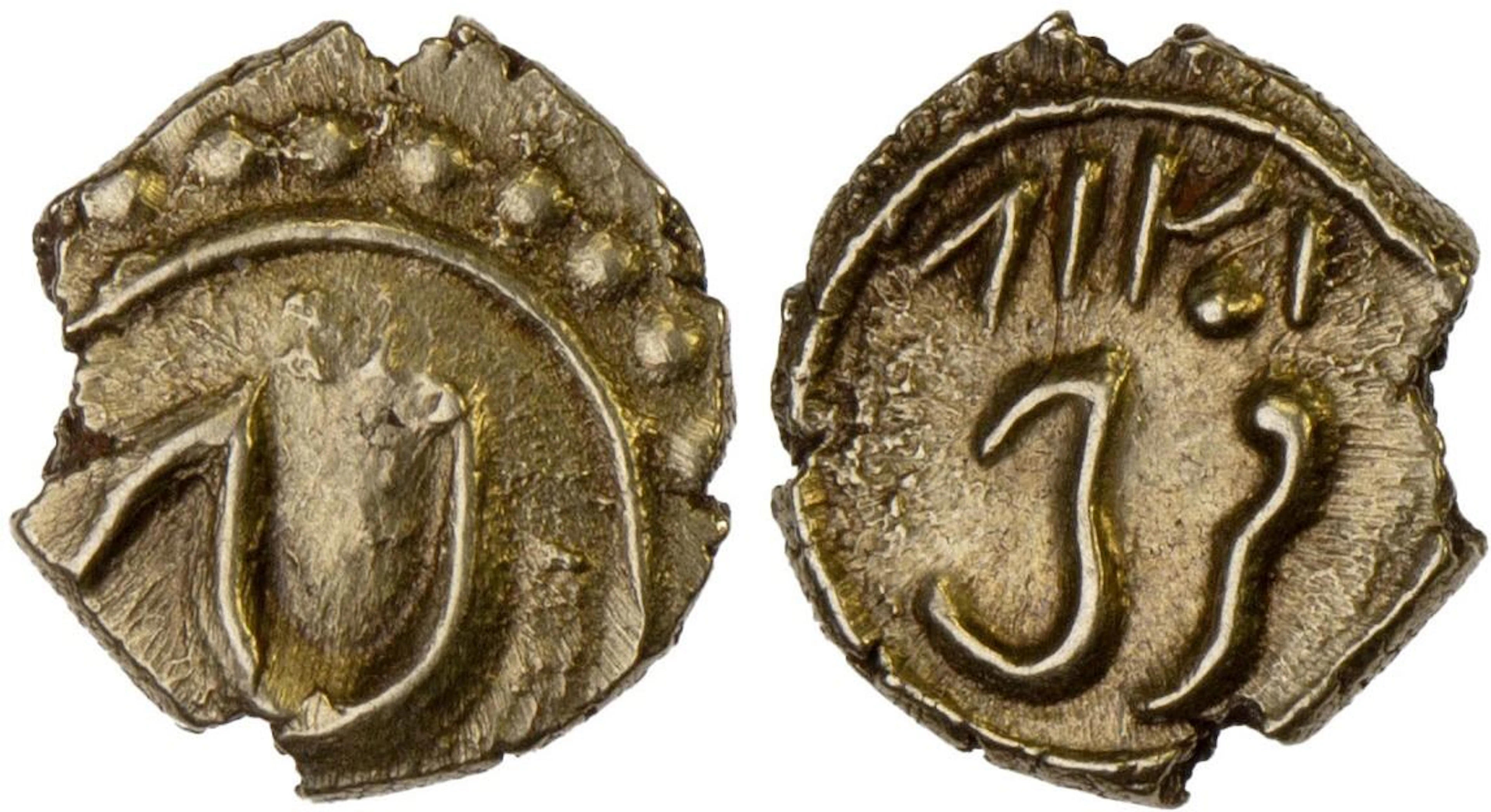 MYSORE: Tipu Sultan, 1782-1799, AV fanam (0.37g), Farrukhi, AM1218, XF-AU