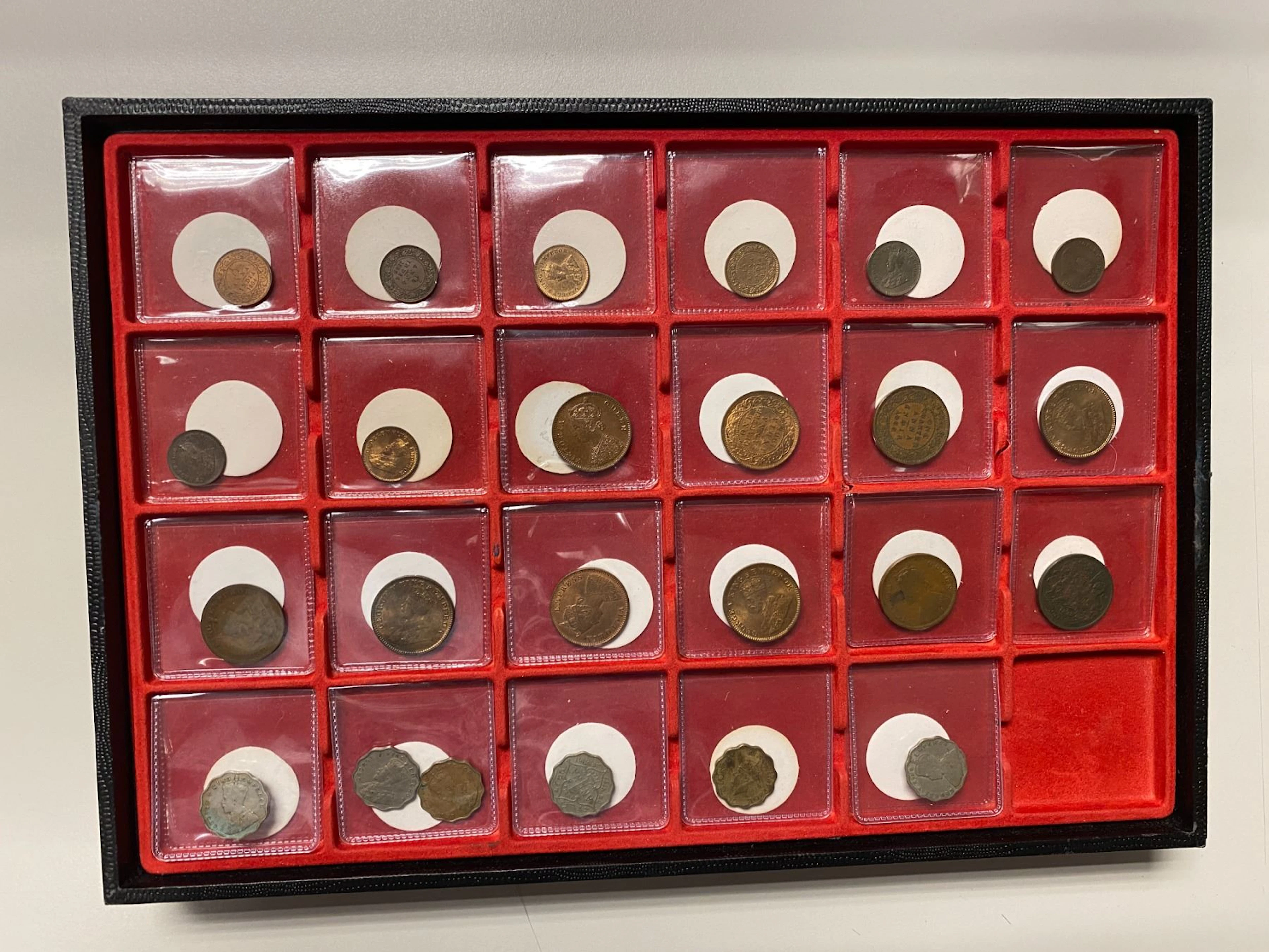 BRITISH INDIA: LOT of 24 coins