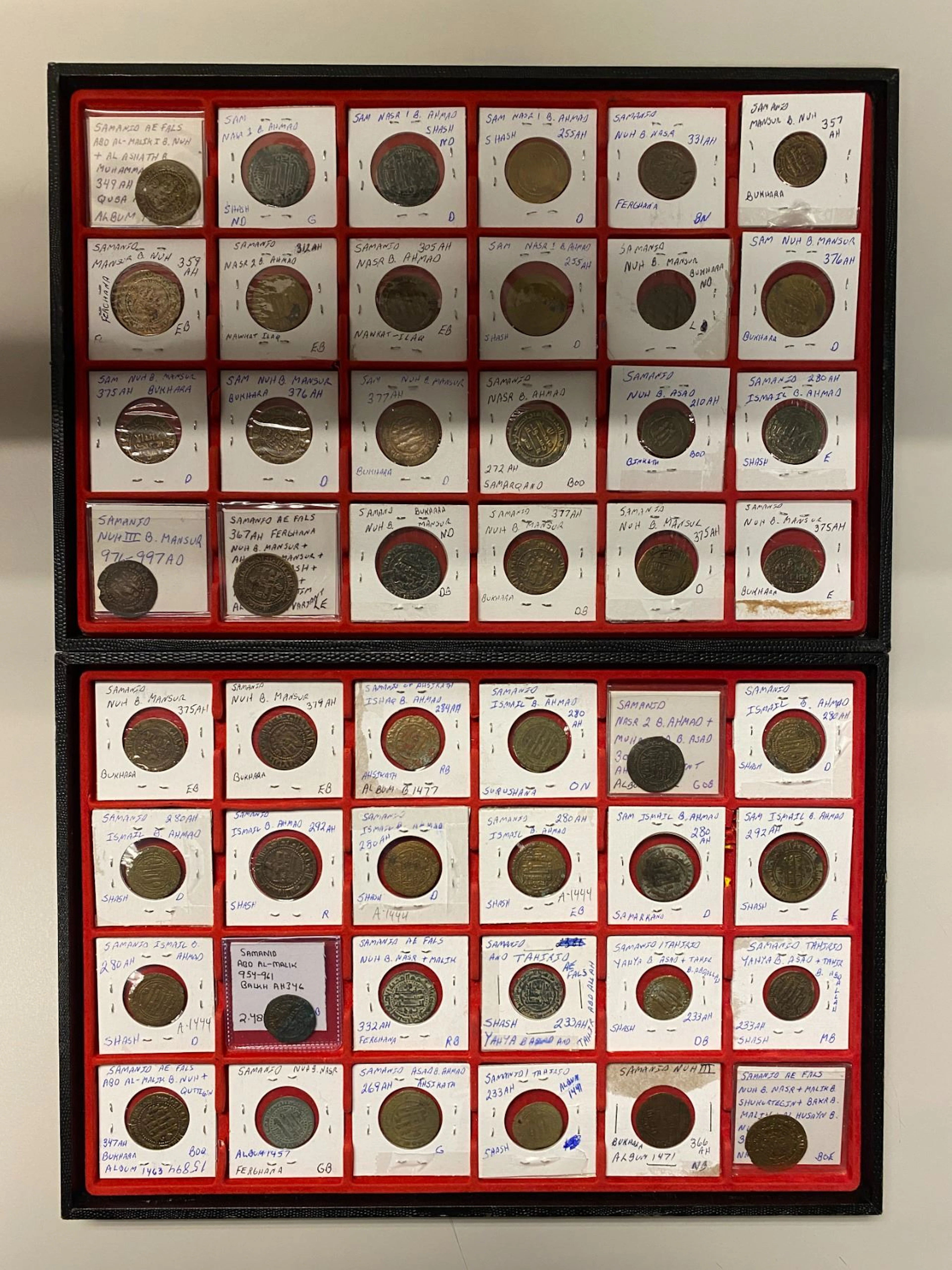 EARLY ISLAMIC: SAMANID: LOT of 49 coins
