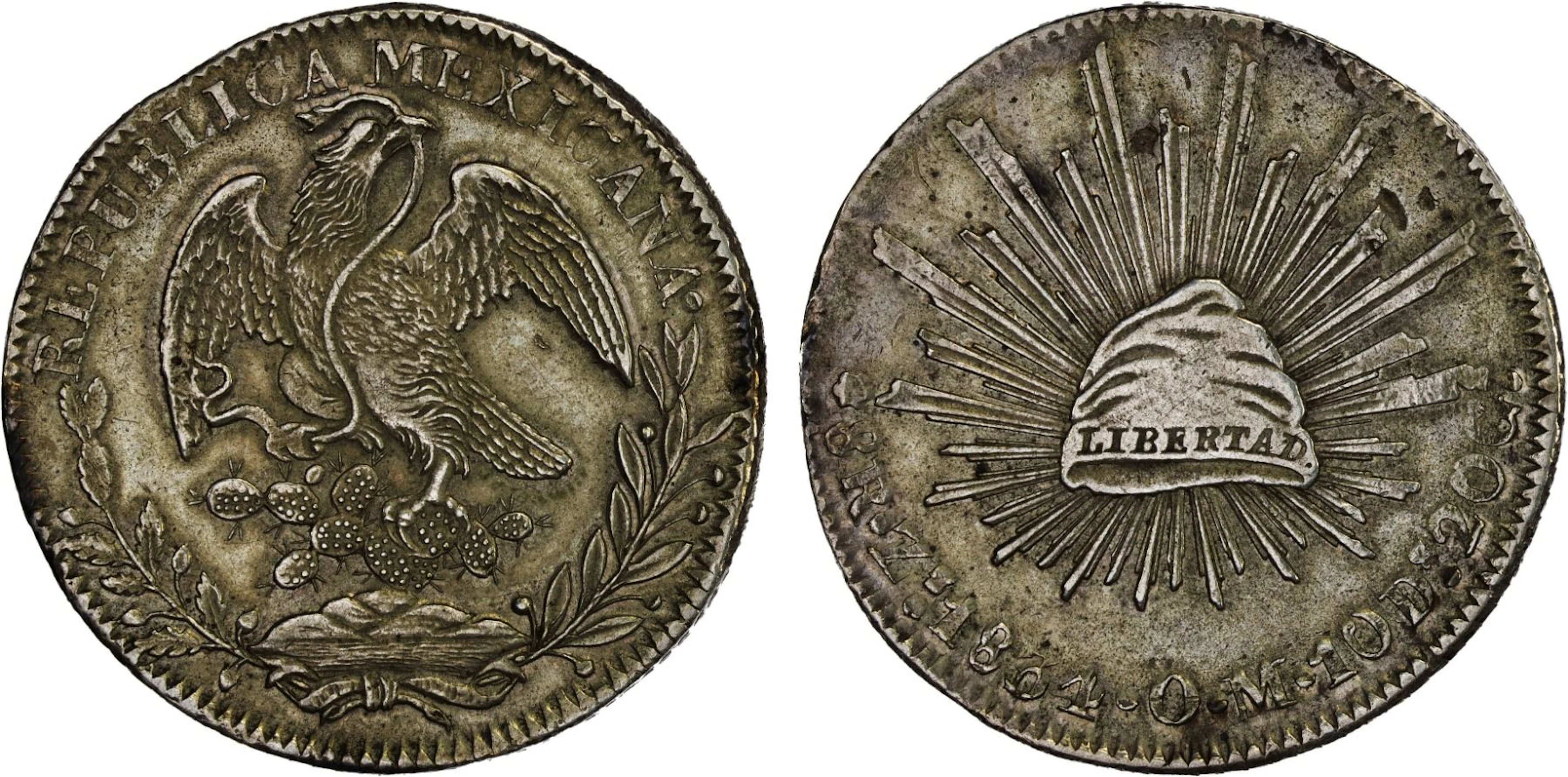 MEXICO: Republic, AR 8 reales (28.35g), 1834-Zs, VF-XF