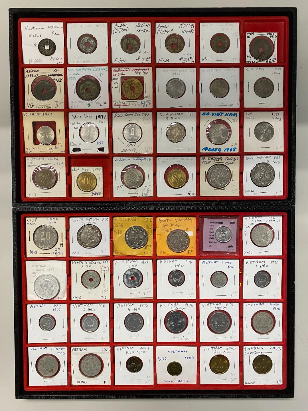 VIETNAM (VIET NAM): LOT of 52 coins