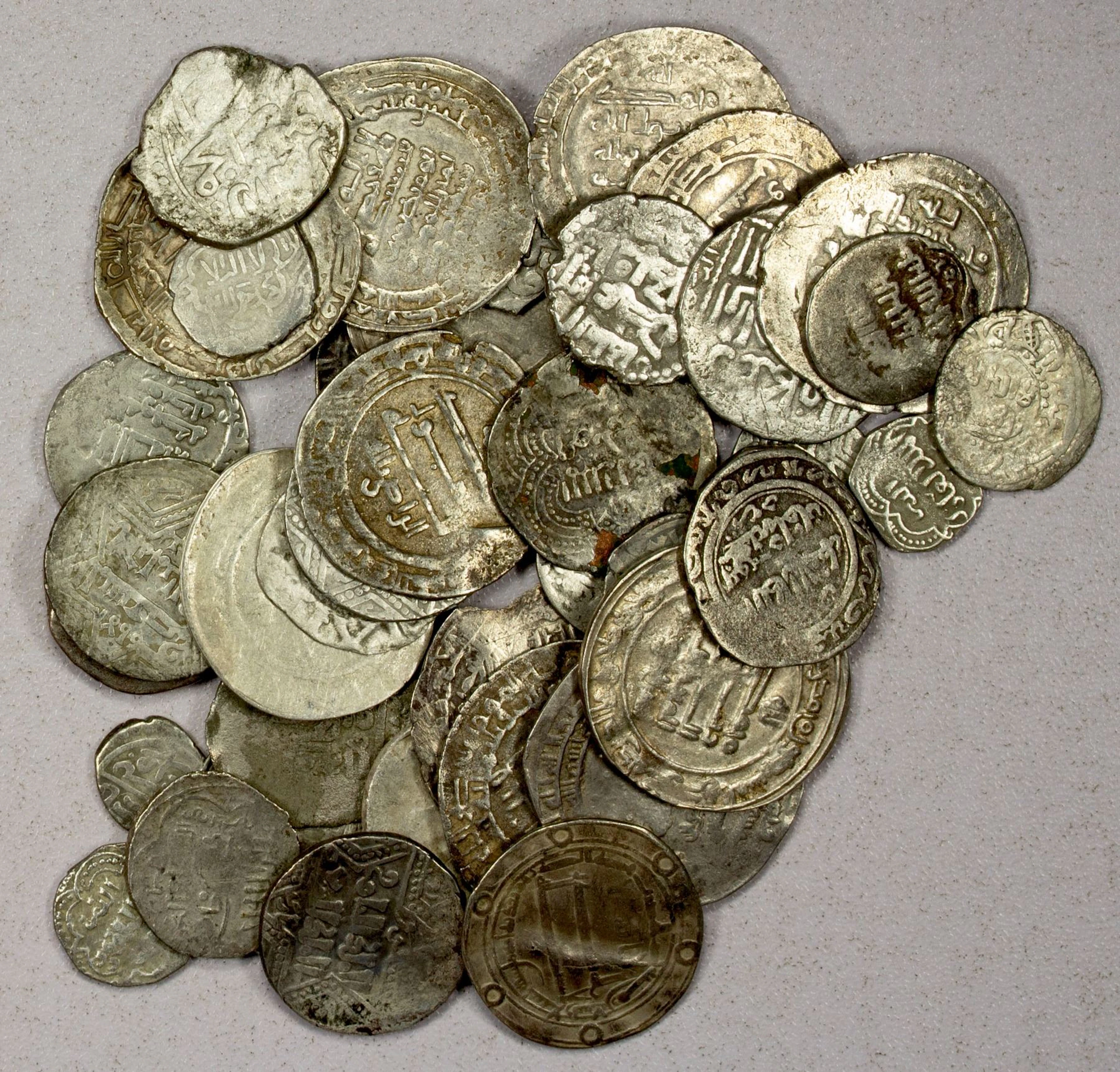 MEDIEVAL ISLAMIC: LOT of 43 silver and 1 copper coin