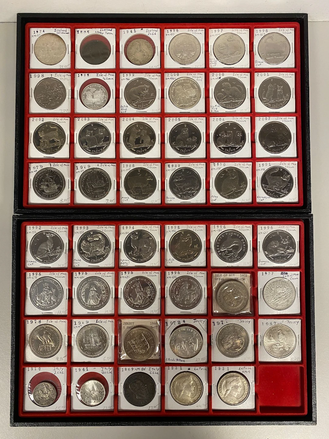 EUROPE: LOT of 47 coins